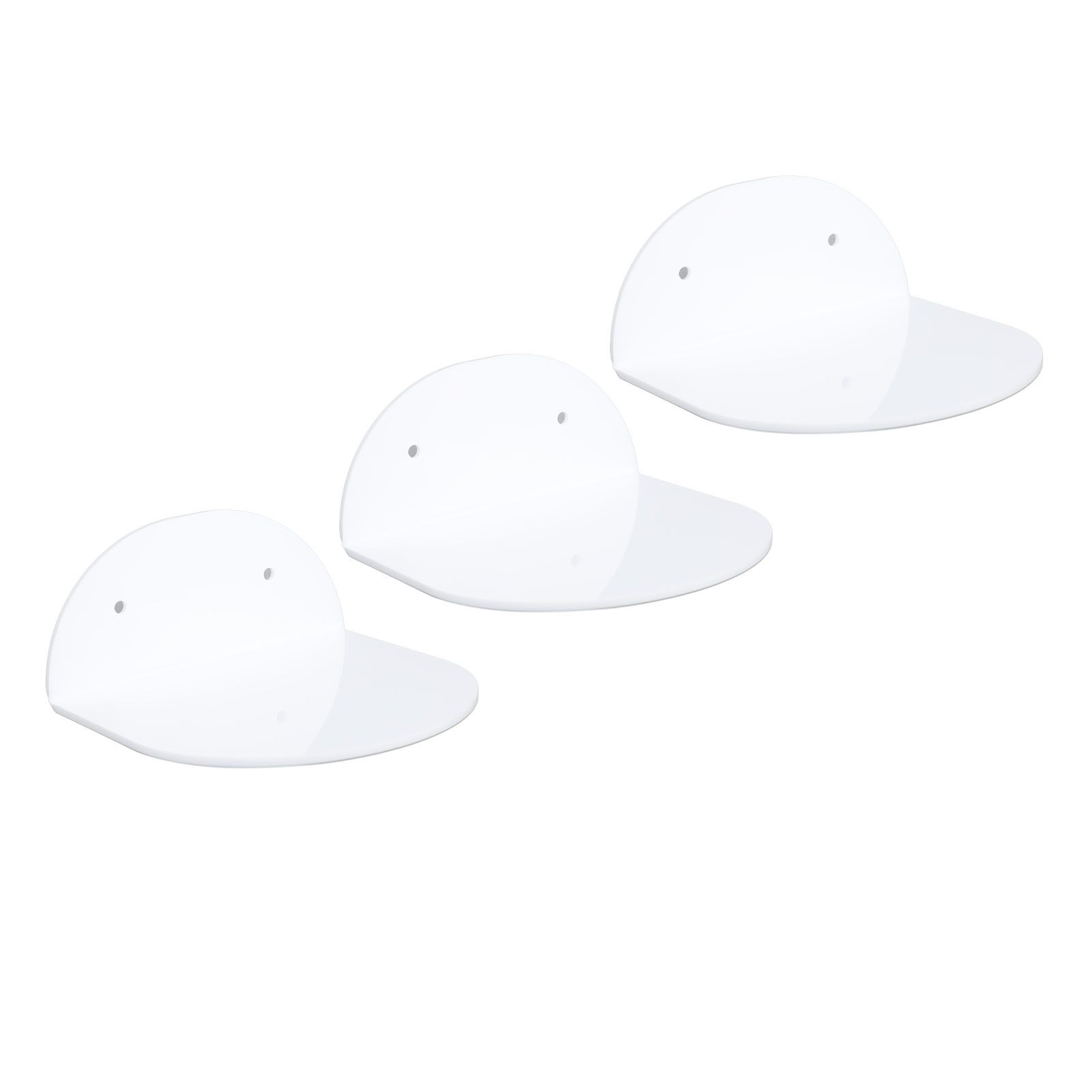 3pcs Wall Speaker Floating Shelves Acrylic Waterproof Wall Mounted Speaker view 7