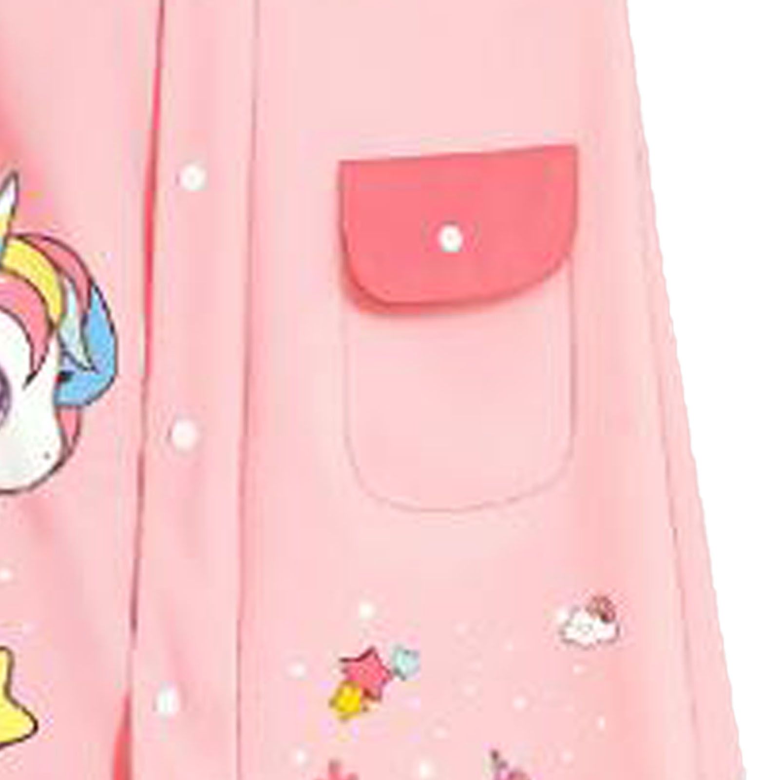 Kids Raincoat Waterproof Cute Pattern Lightweight Portable Children Hooded view 9