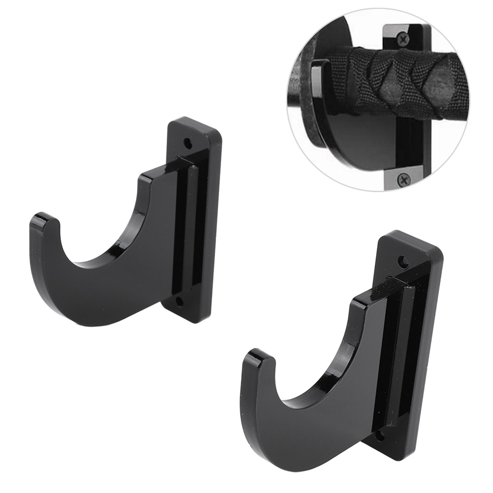 2 PCS Sword Holder Acrylic Wall Mount Polished Strong Load Bearing Adjustable view 11