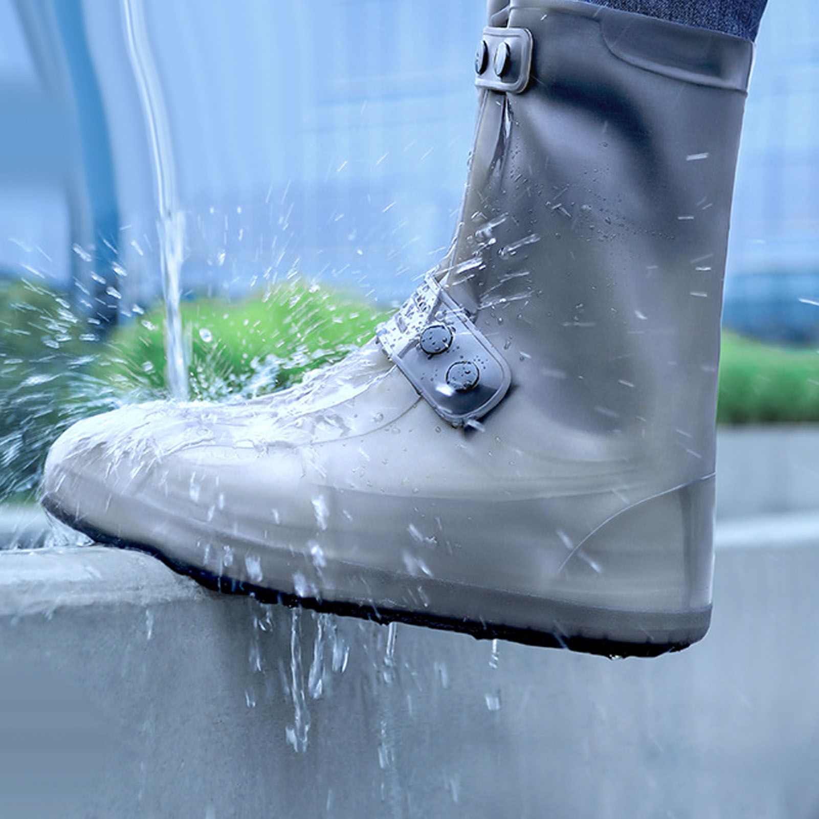 Waterproof Rain Boots Cover Silicone Comfortable Prevent Slip Thickened view 11