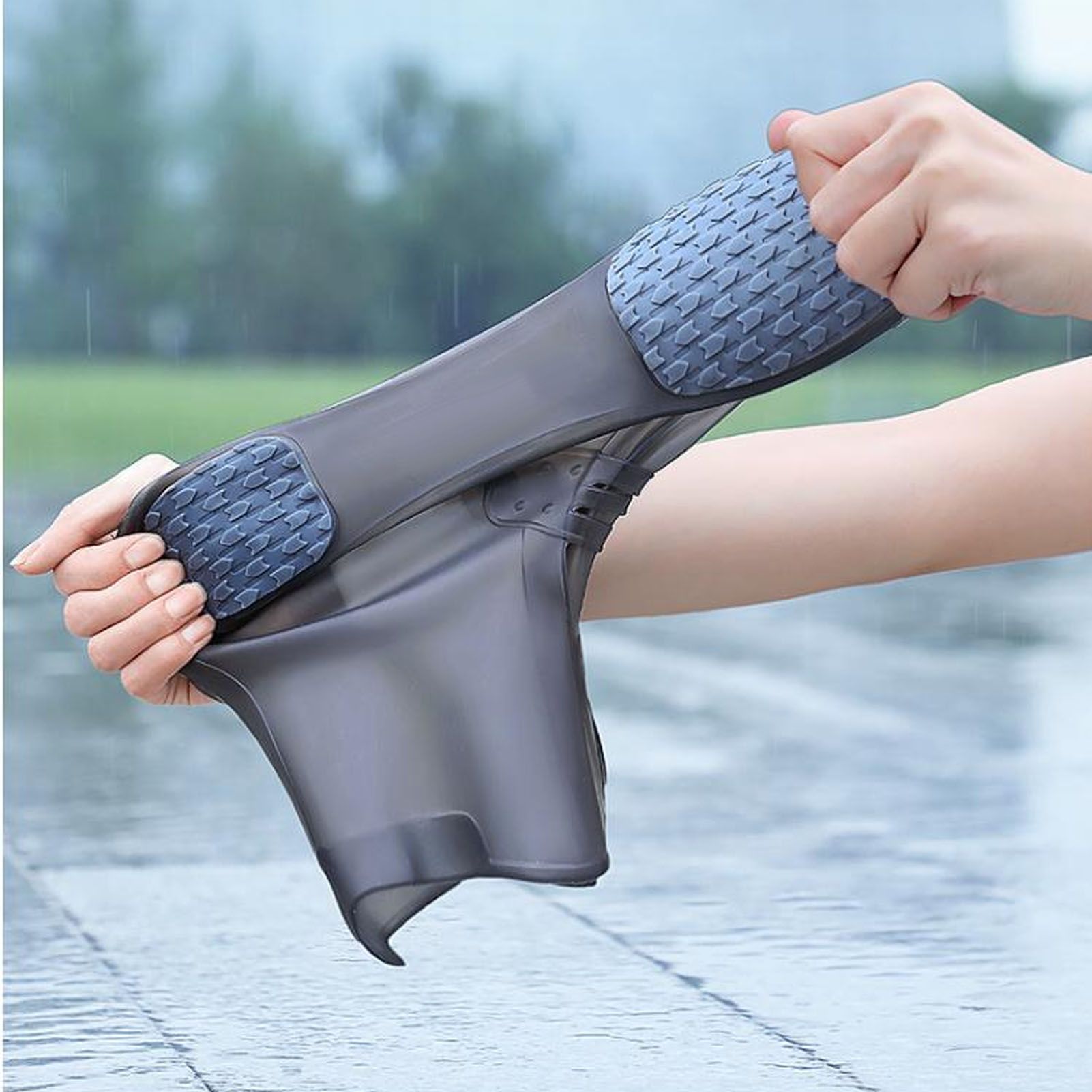 Waterproof Rain Boots Cover Silicone Comfortable Prevent Slip Thickened view 14