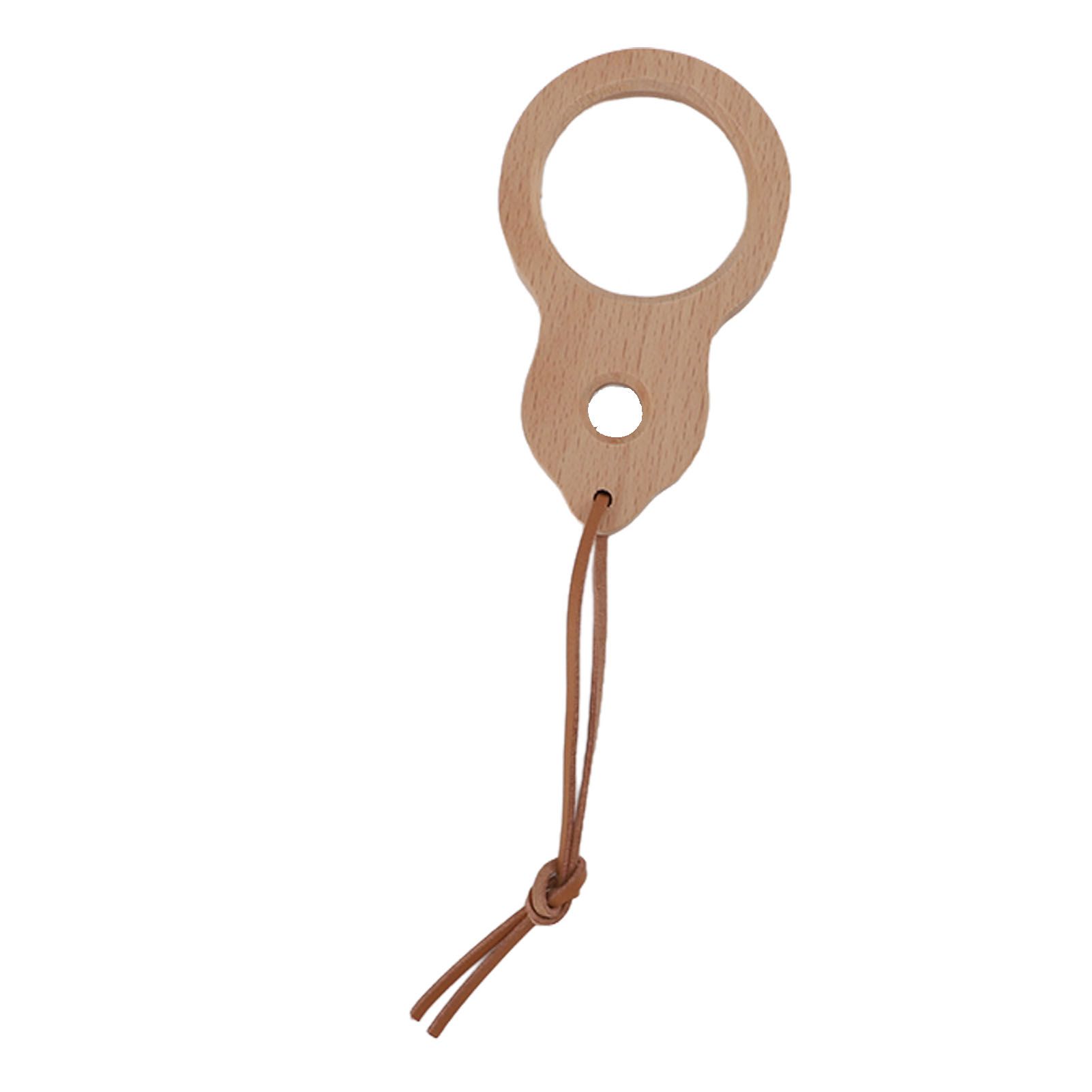 Wood Magnifying Glass Small Portable Smoothing Sturdy Multipurpose Wooden view 2