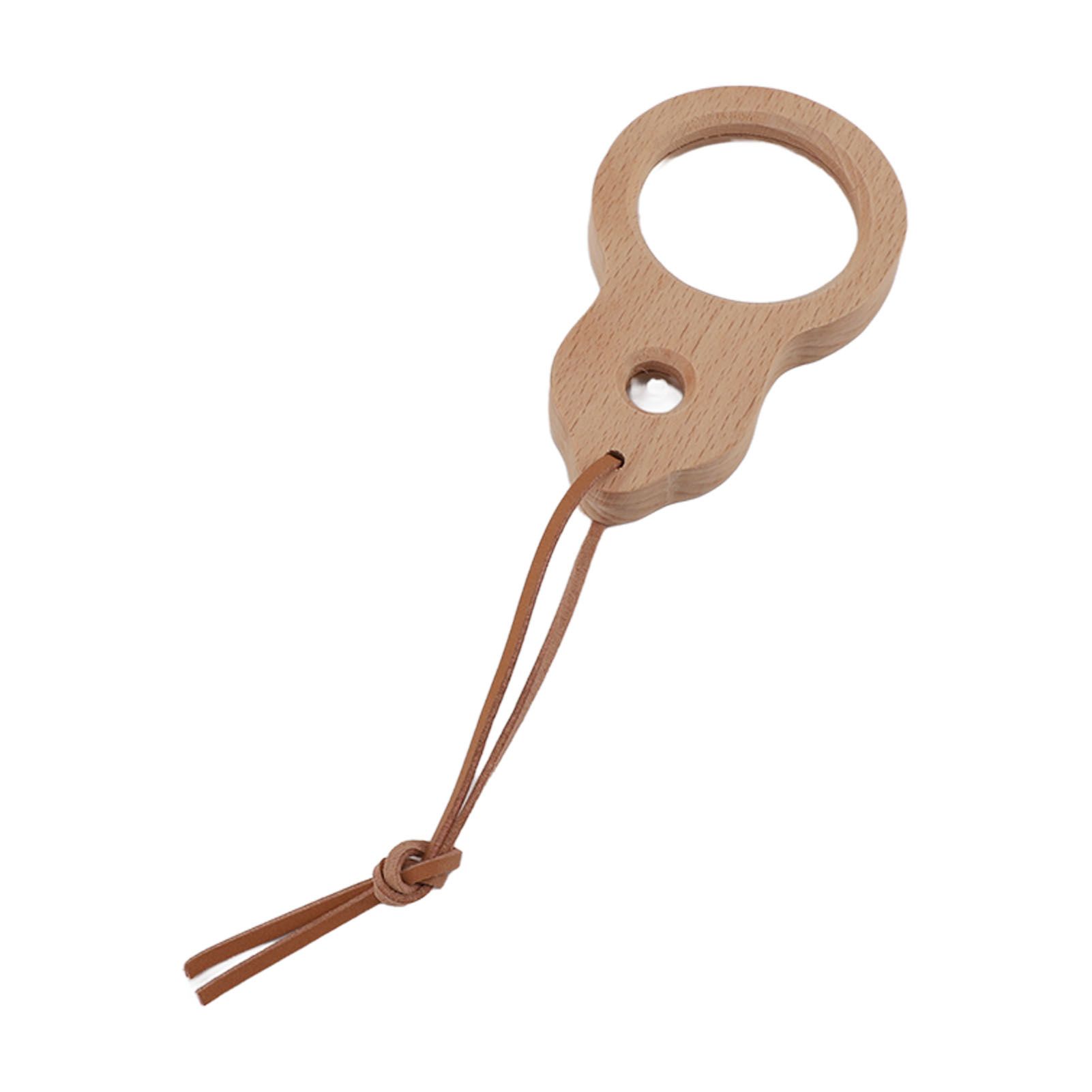 Wood Magnifying Glass Small Portable Smoothing Sturdy Multipurpose Wooden view 4