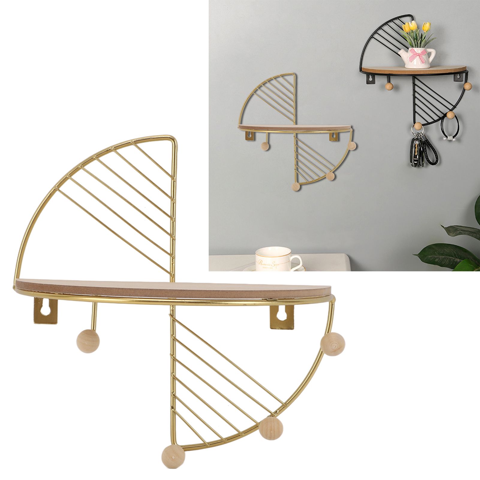 Wall Hanging Rack Iron Art Versatile Practical Wall Decoration Storage Rack view 10