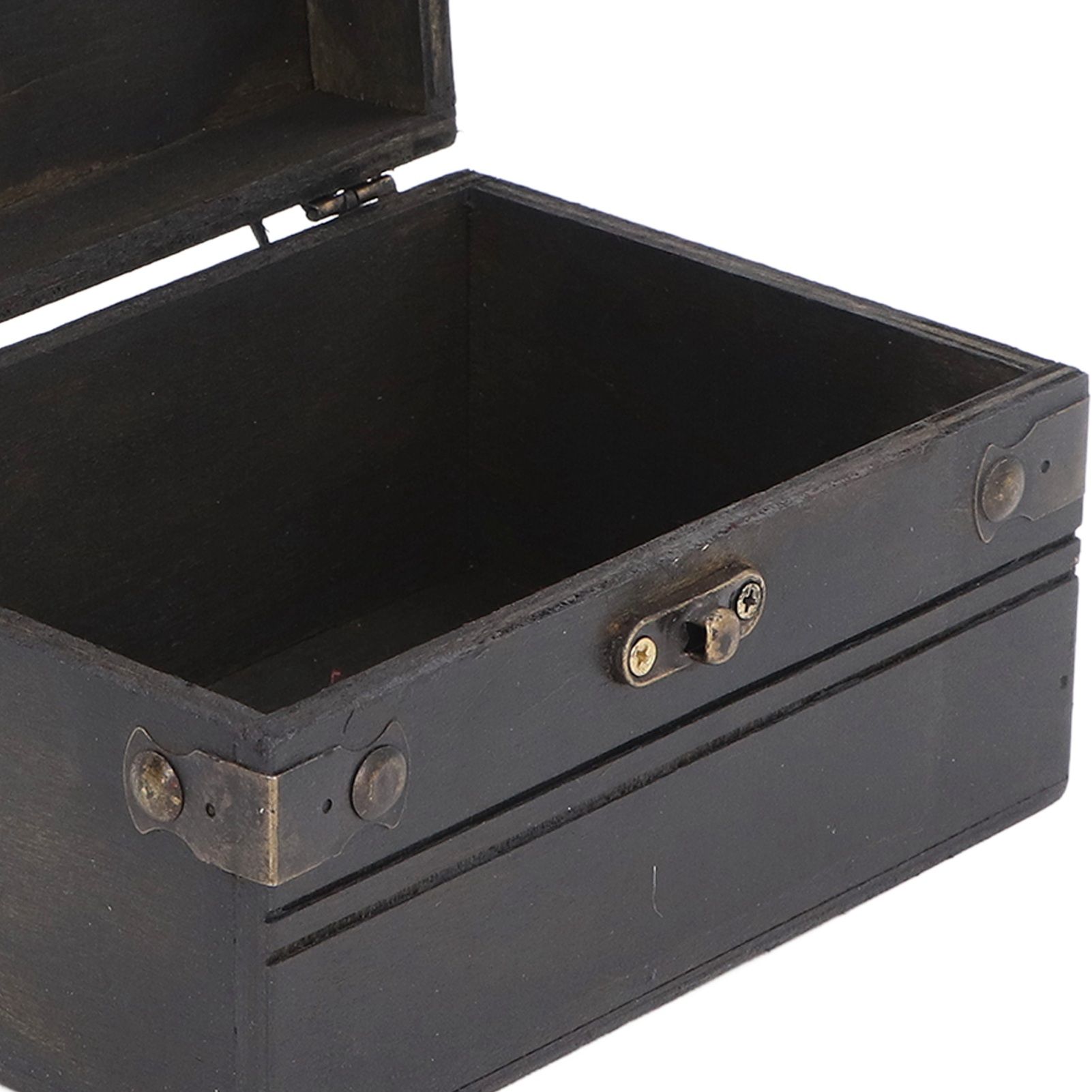 Retro Vintage Wooden Jewelry Box Treasure Storage Box Organizer Container Case view 13