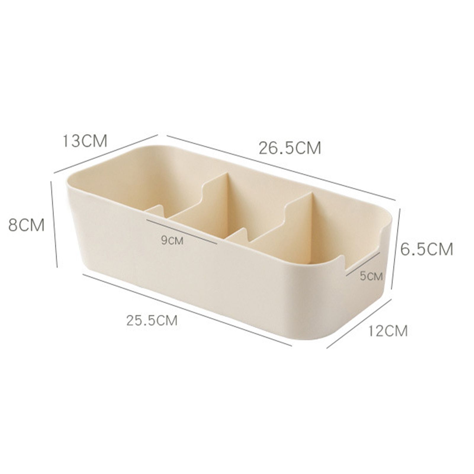 Plastic Drawer Organizers Trapezoid Stackable Tabletop Socks Underwear view 10