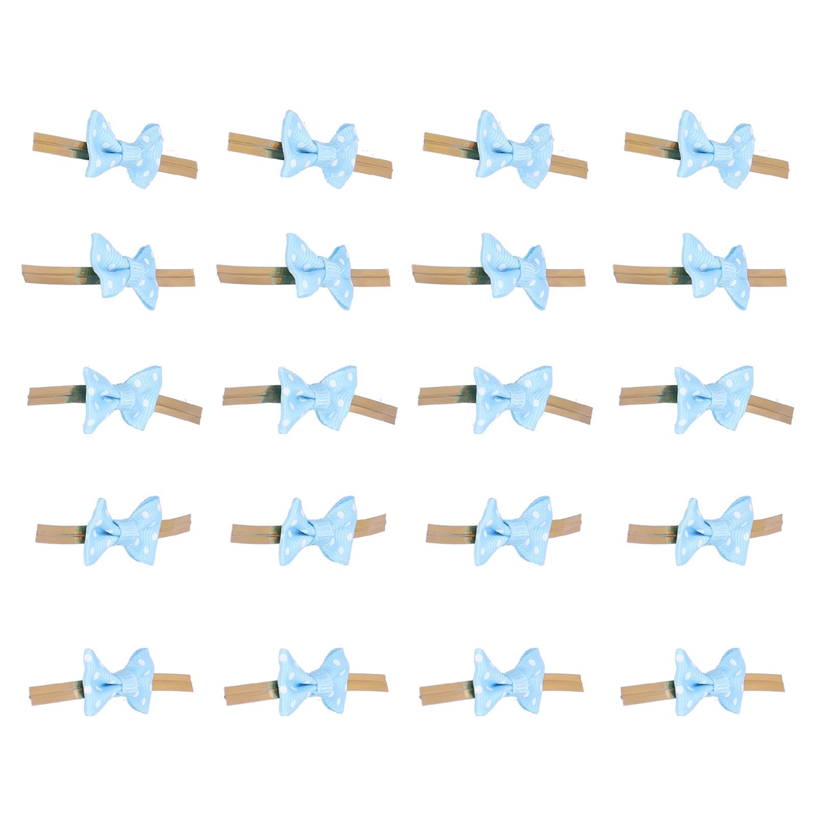 20pcs Bow Knot Twist Ties Biscuits Cookies DIY Baking Bag Ties for Gift view 8