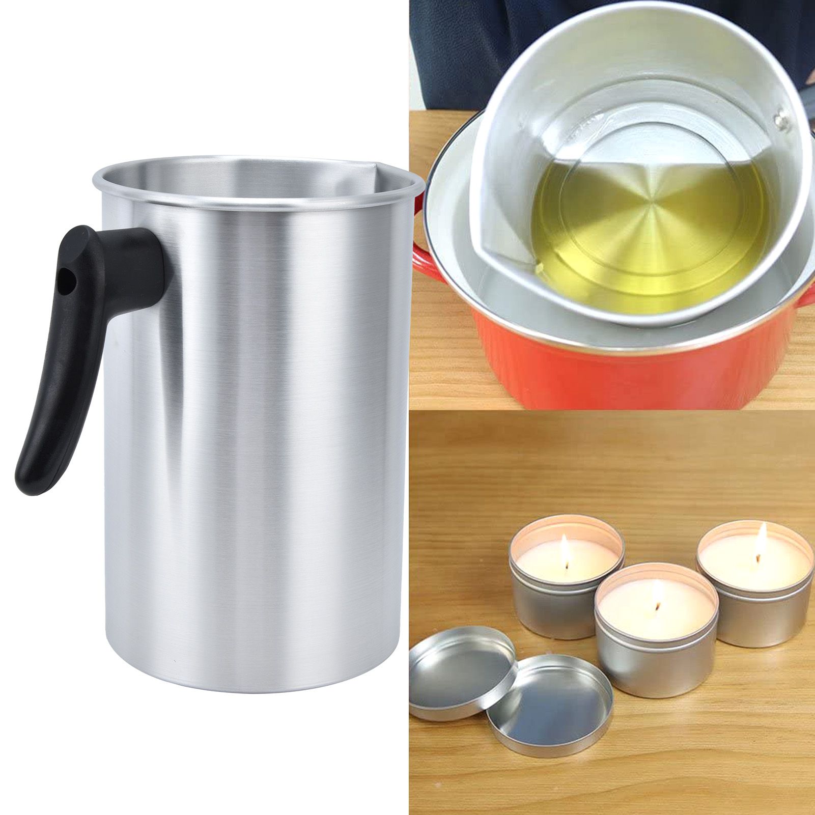 Candle Wax Melting Pot 3L Melting Wax Cup Candle Making Pouring Pot for Home view 11