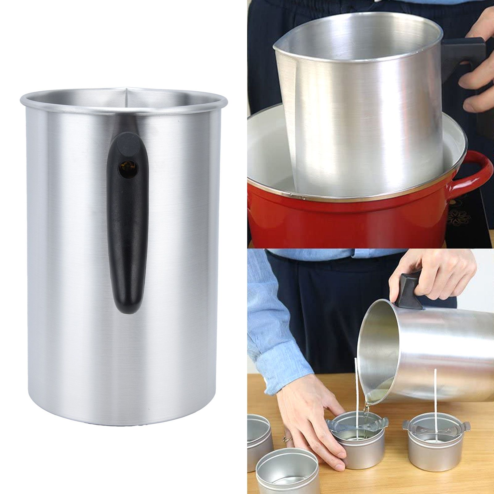Candle Wax Melting Pot 3L Melting Wax Cup Candle Making Pouring Pot for Home view 12