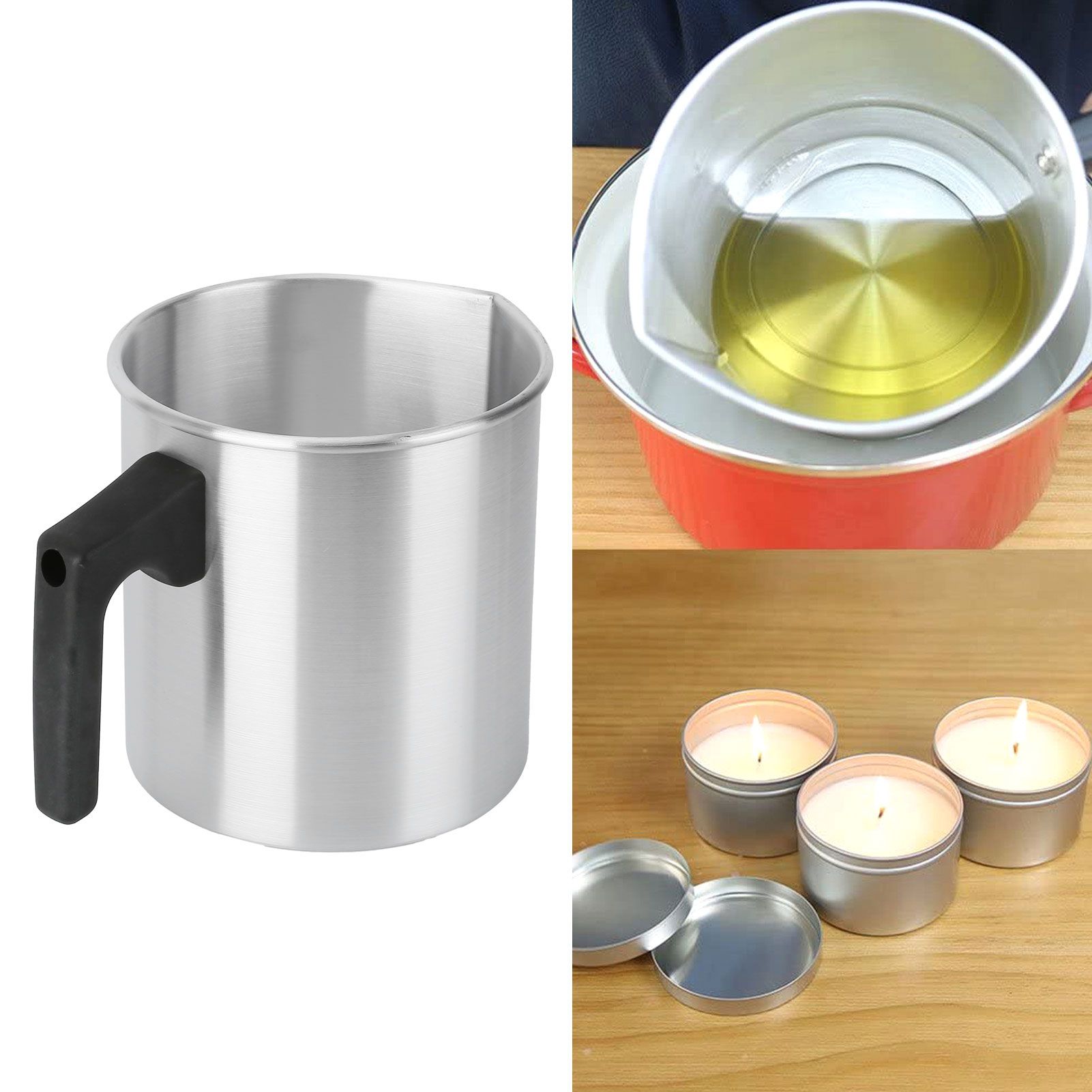 1.2L Candle Wax Melting Pot Melting Wax Cup Candle Making Pitcher Pouring Pot view 12