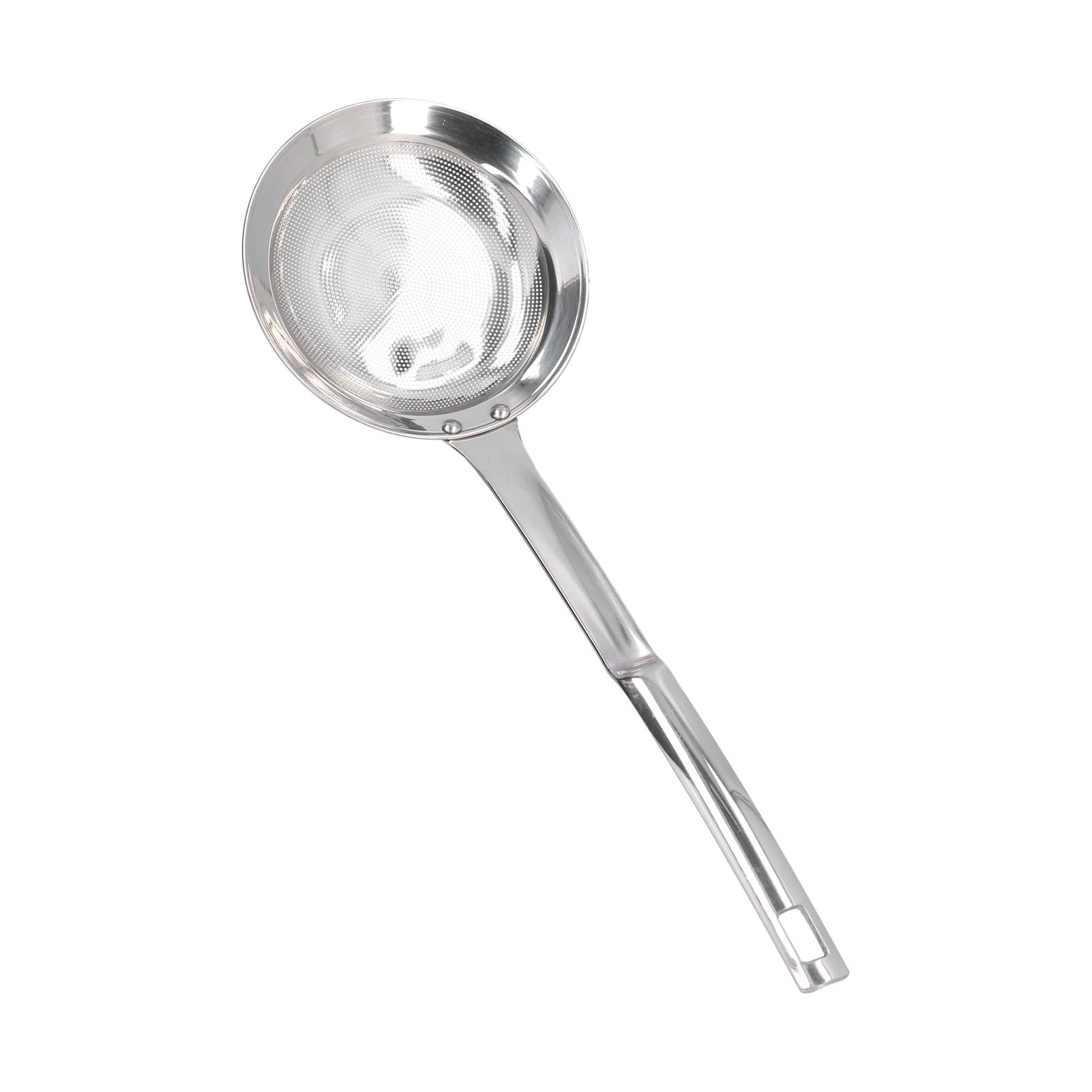 Skimmer Spoon 304 Stainless Steel Fine Mesh Residue Oil Food Strainer Kitchen Tool view 10