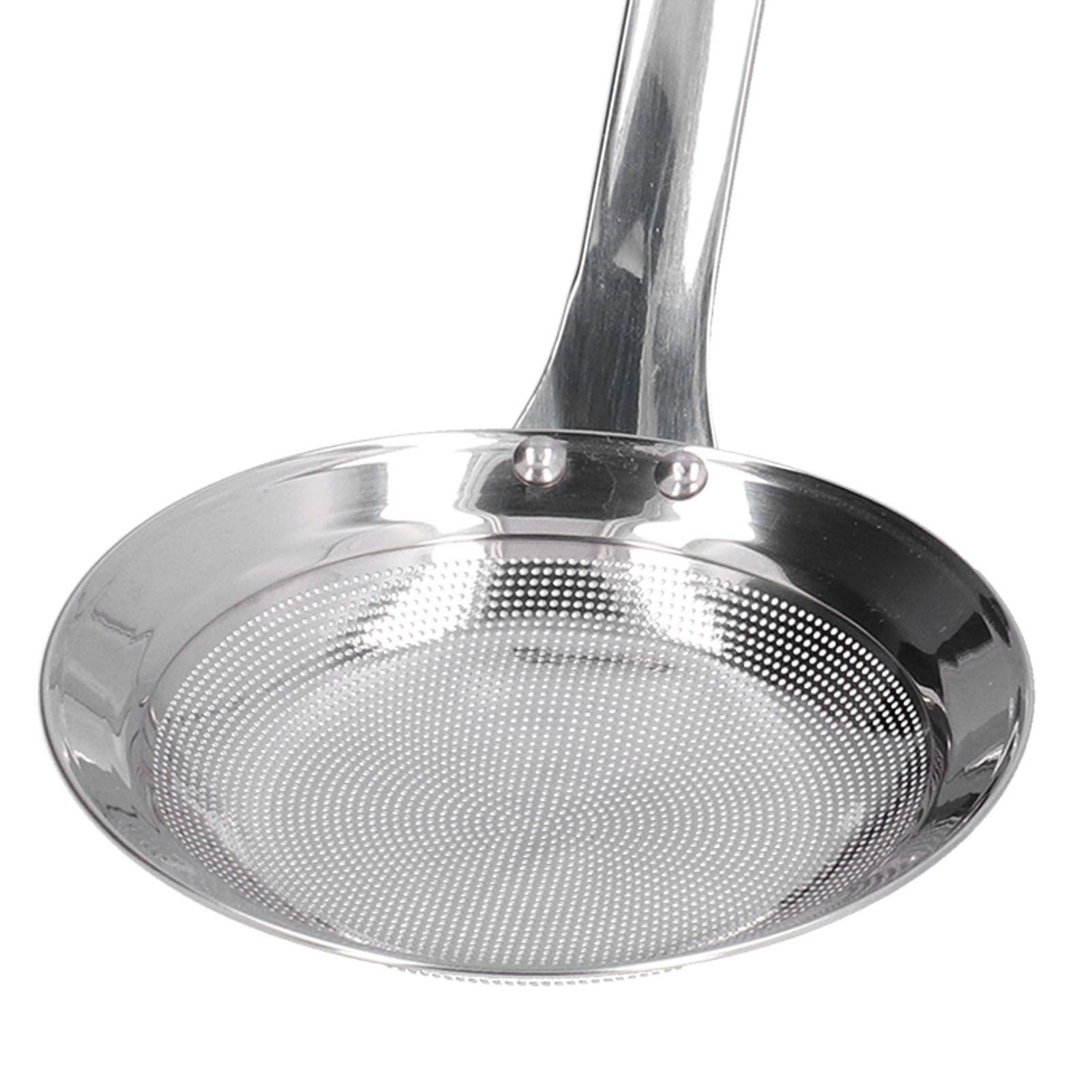 Skimmer Spoon 304 Stainless Steel Fine Mesh Residue Oil Food Strainer Kitchen Tool view 14