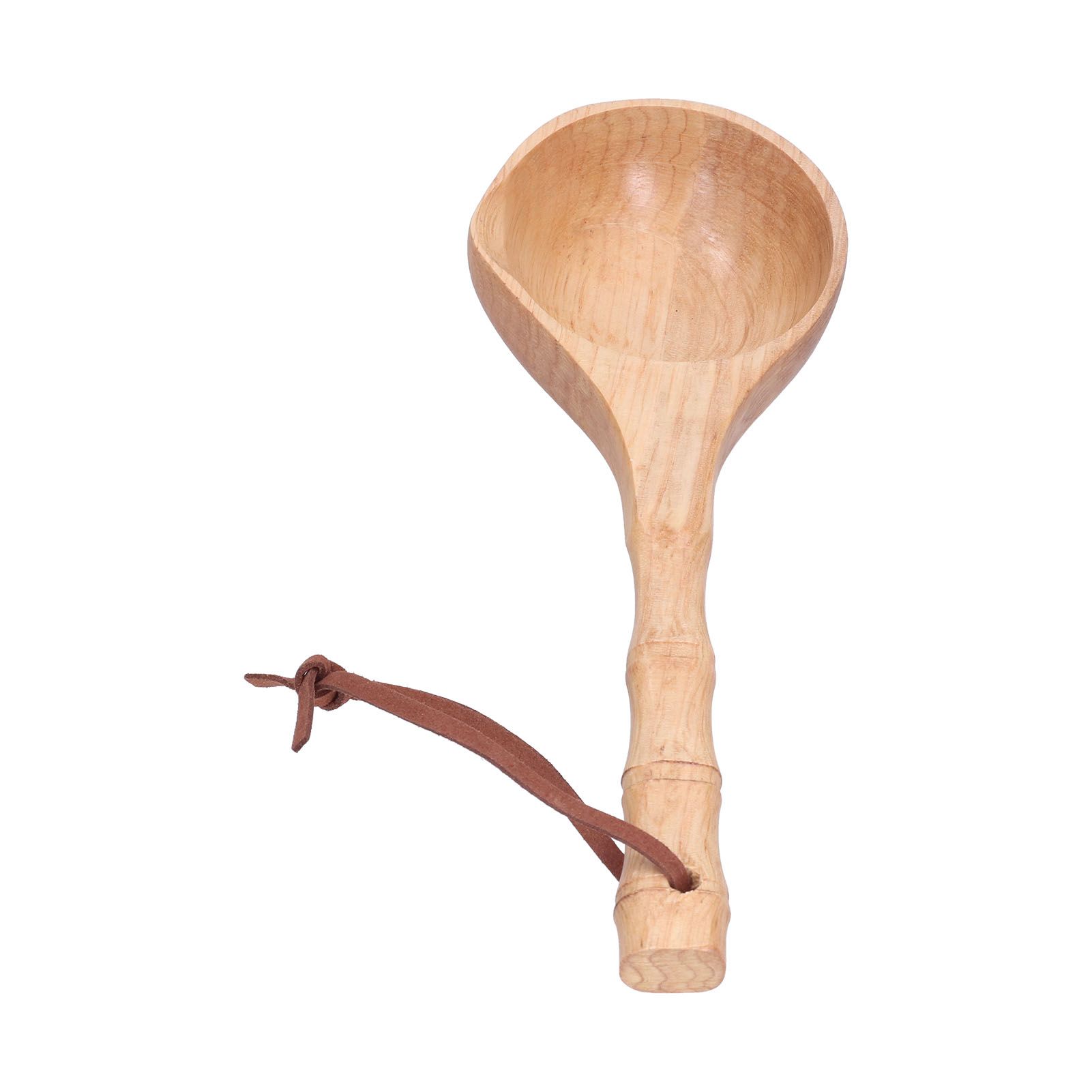 Wooden Spoon Long Handle Durable Soup Porridge Scoop Tableware Kitchen Cooking view 4