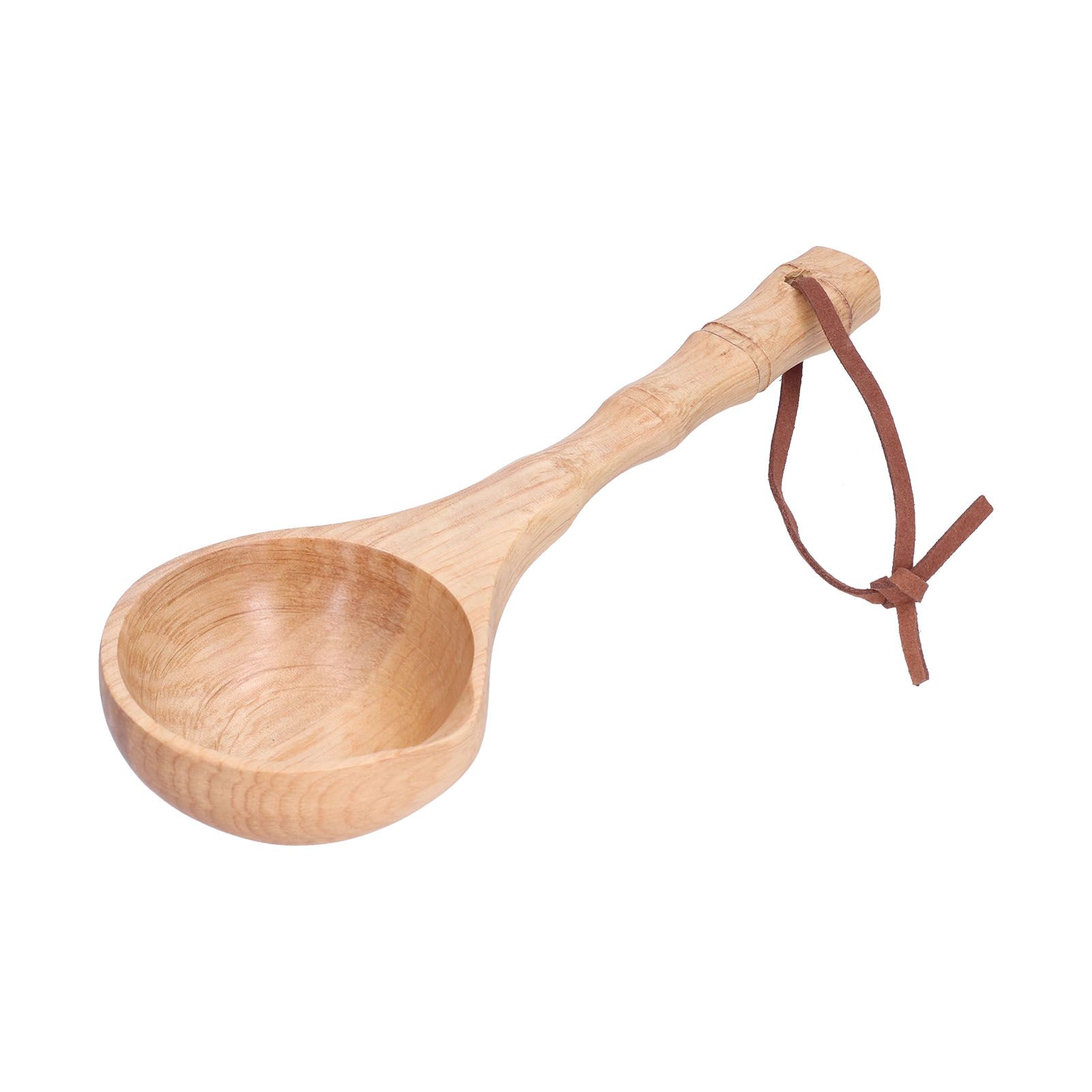Wooden Spoon Long Handle Durable Soup Porridge Scoop Tableware Kitchen Cooking view 7