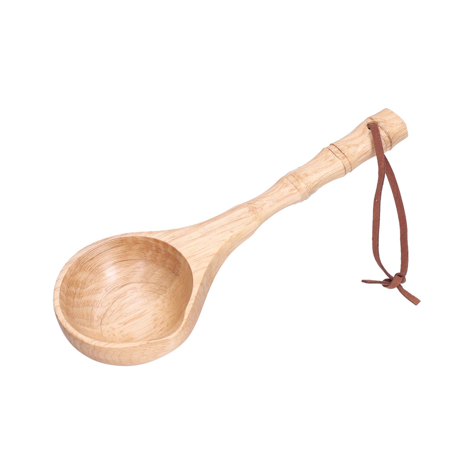 Wooden Spoon Long Handle Durable Soup Porridge Scoop Tableware Kitchen Cooking view 9