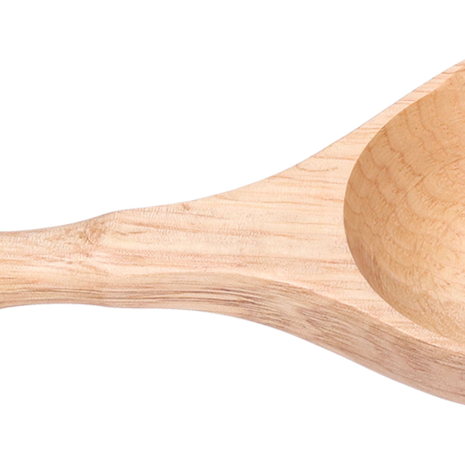 Wooden Spoon Long Handle Durable Soup Porridge Scoop Tableware Kitchen Cooking view 13