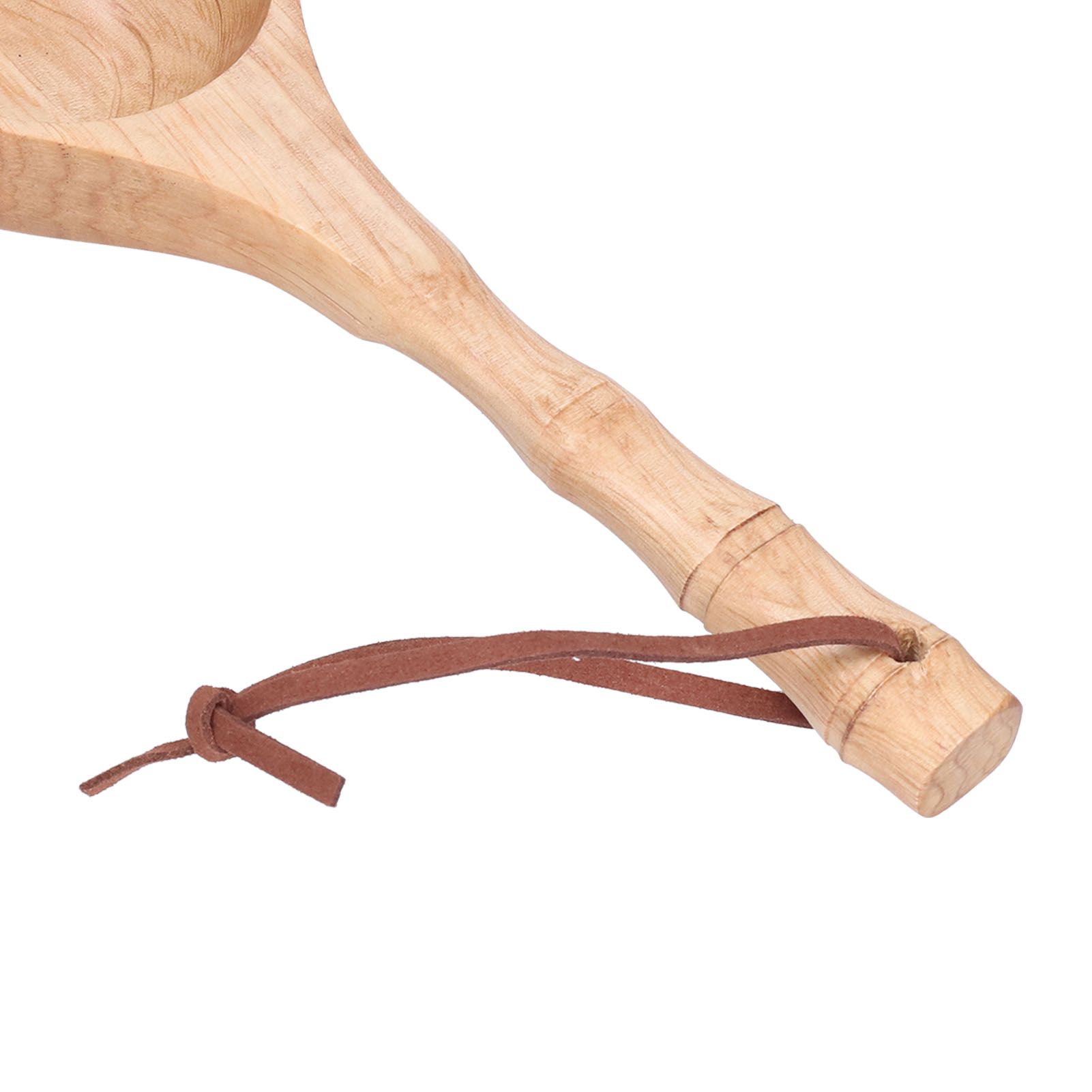 Wooden Spoon Long Handle Durable Soup Porridge Scoop Tableware Kitchen Cooking view 14
