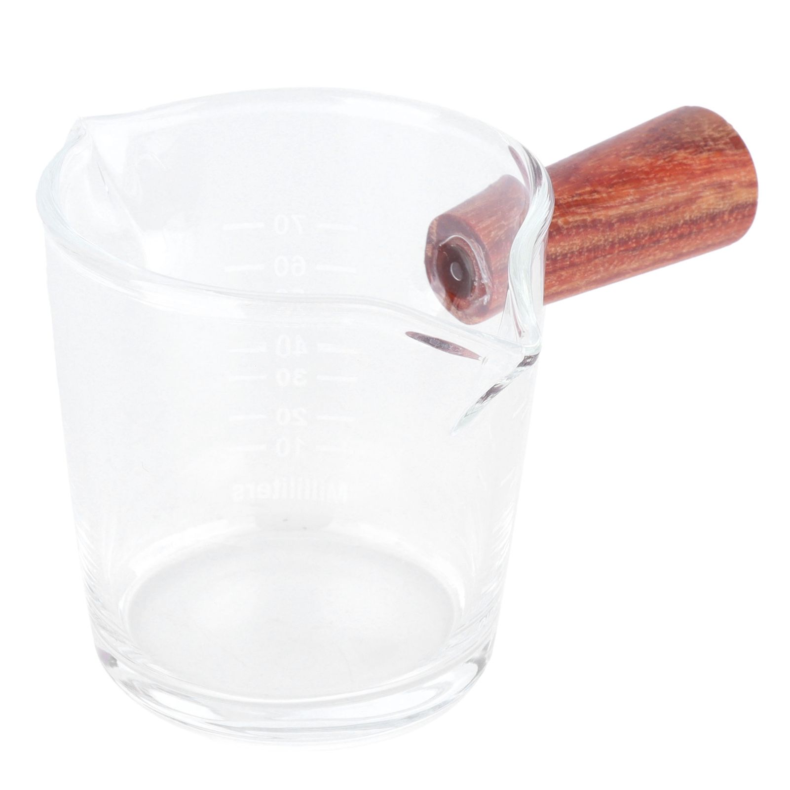 Double Mouth Glass Mug with Wooden Handle Heat‑Resistant Cup Kitchen Gadgets view 5