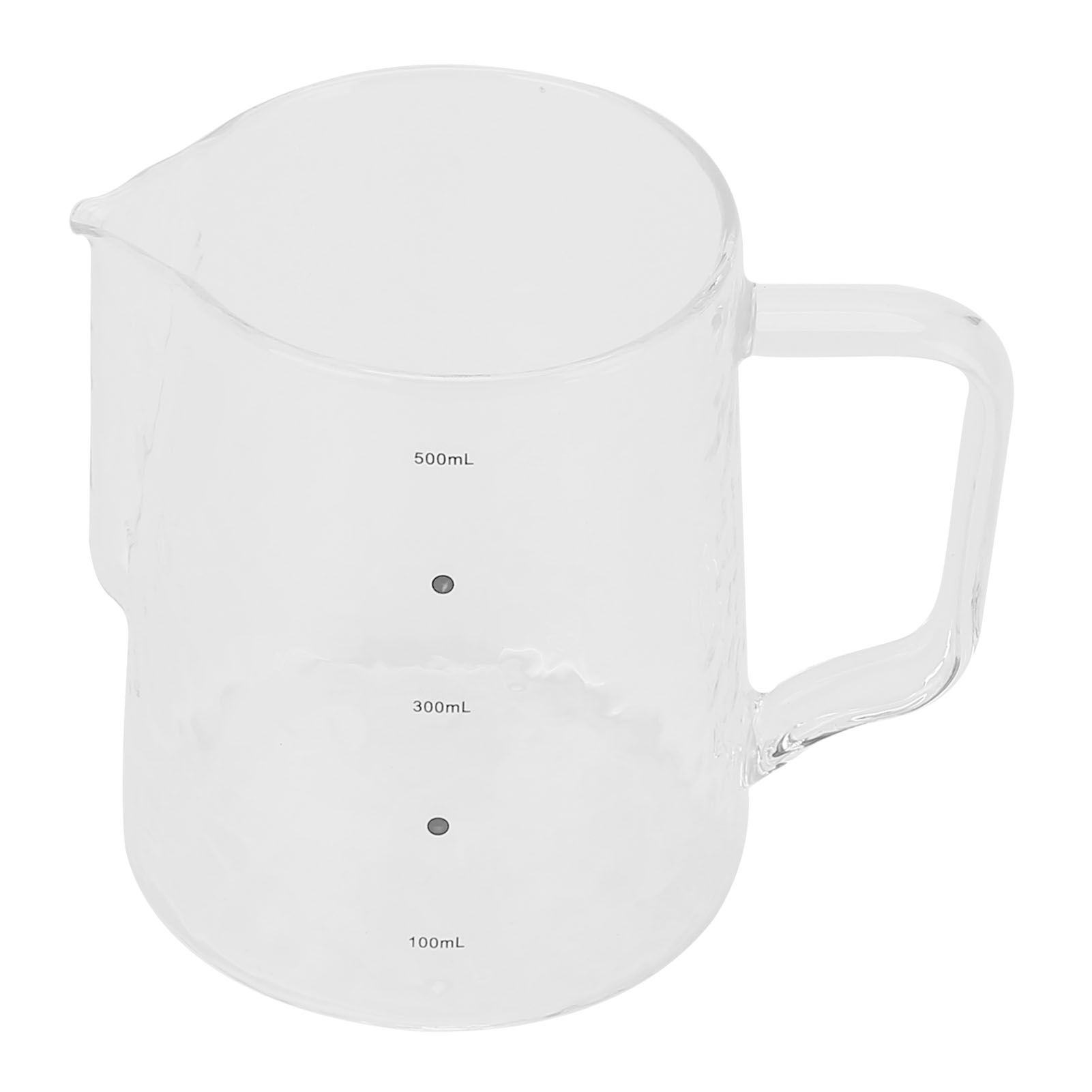 500ml Coffee Milk Cup Thicken Glass Measuring Frothing Cup for Household view 6