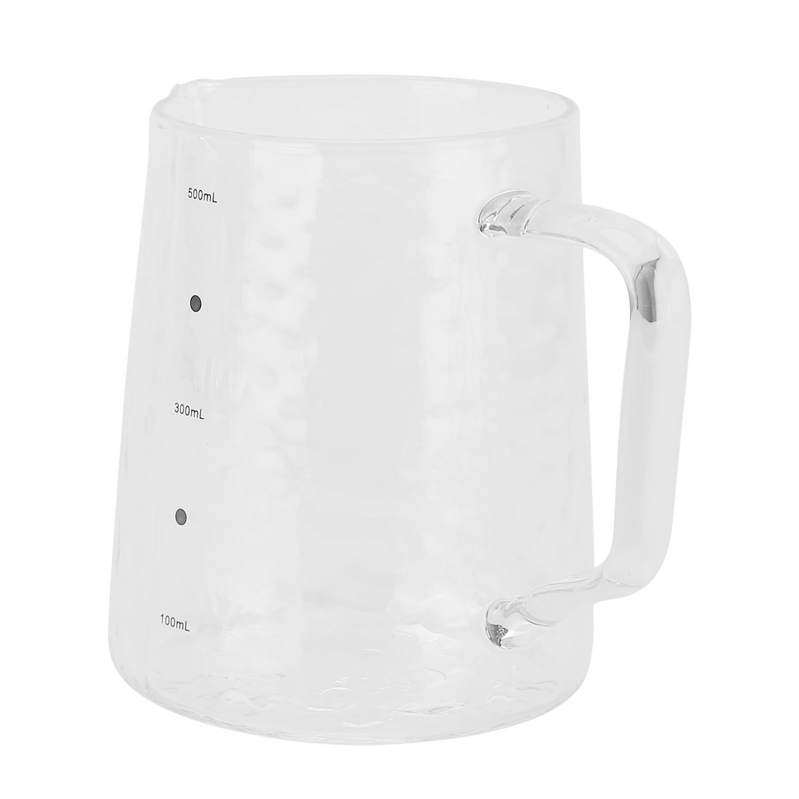 500ml Coffee Milk Cup Thicken Glass Measuring Frothing Cup for Household view 7