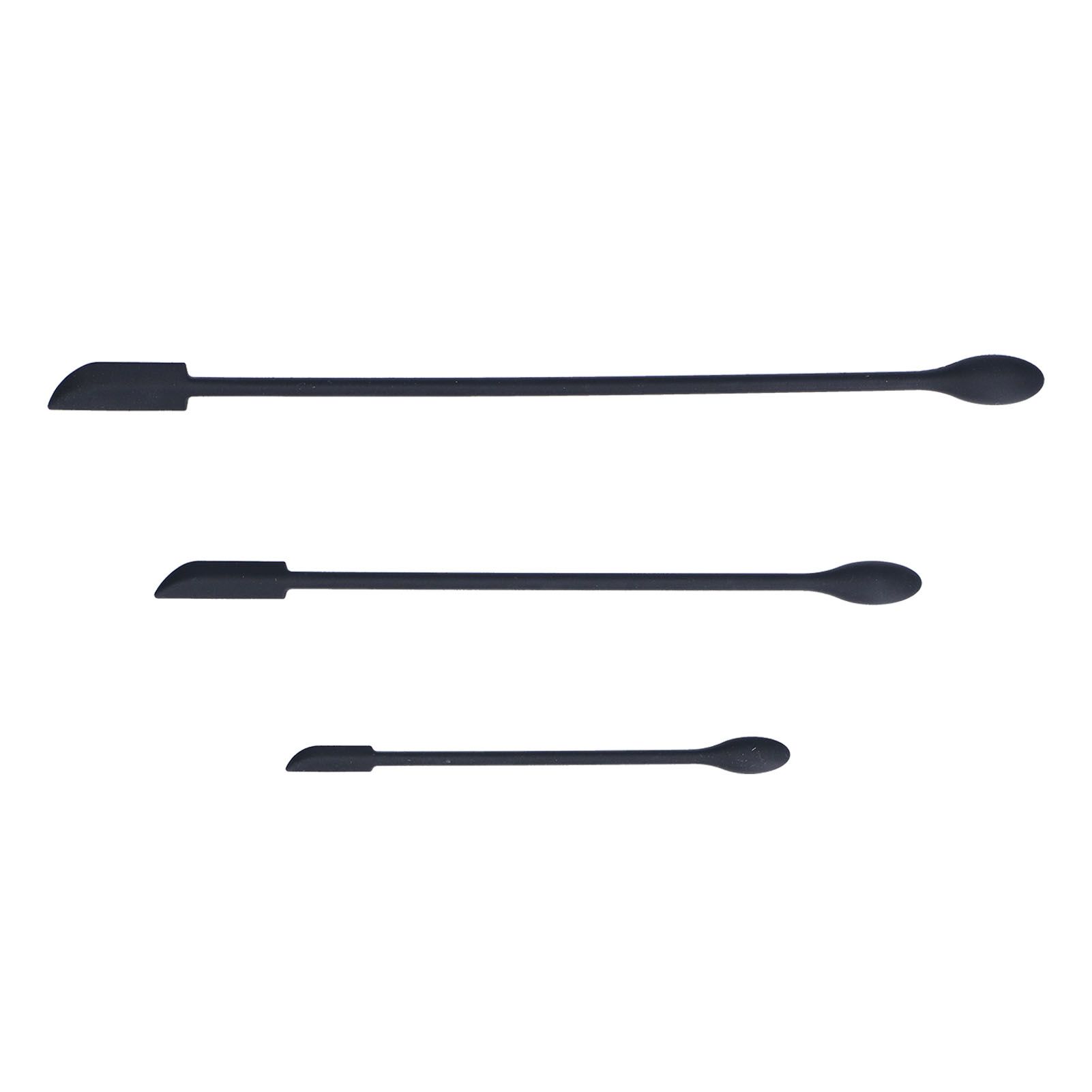 3pcs Spatula Food Grade Silicone Double Head Fruit Jam Cream Makeup Spatula