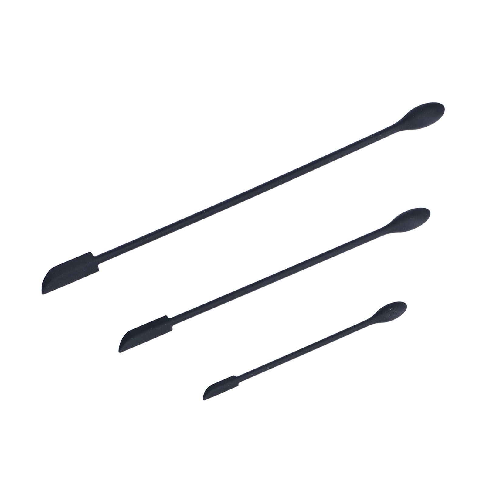 3pcs Spatula Food Grade Silicone Double Head Fruit Jam Cream Makeup Spatula view 2