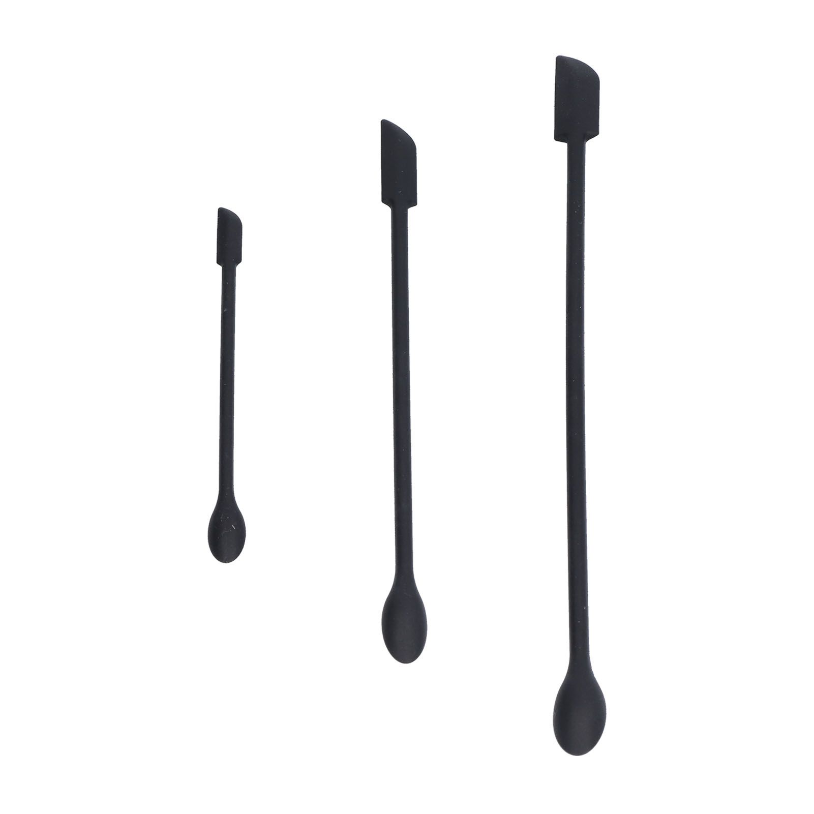 3pcs Spatula Food Grade Silicone Double Head Fruit Jam Cream Makeup Spatula view 5
