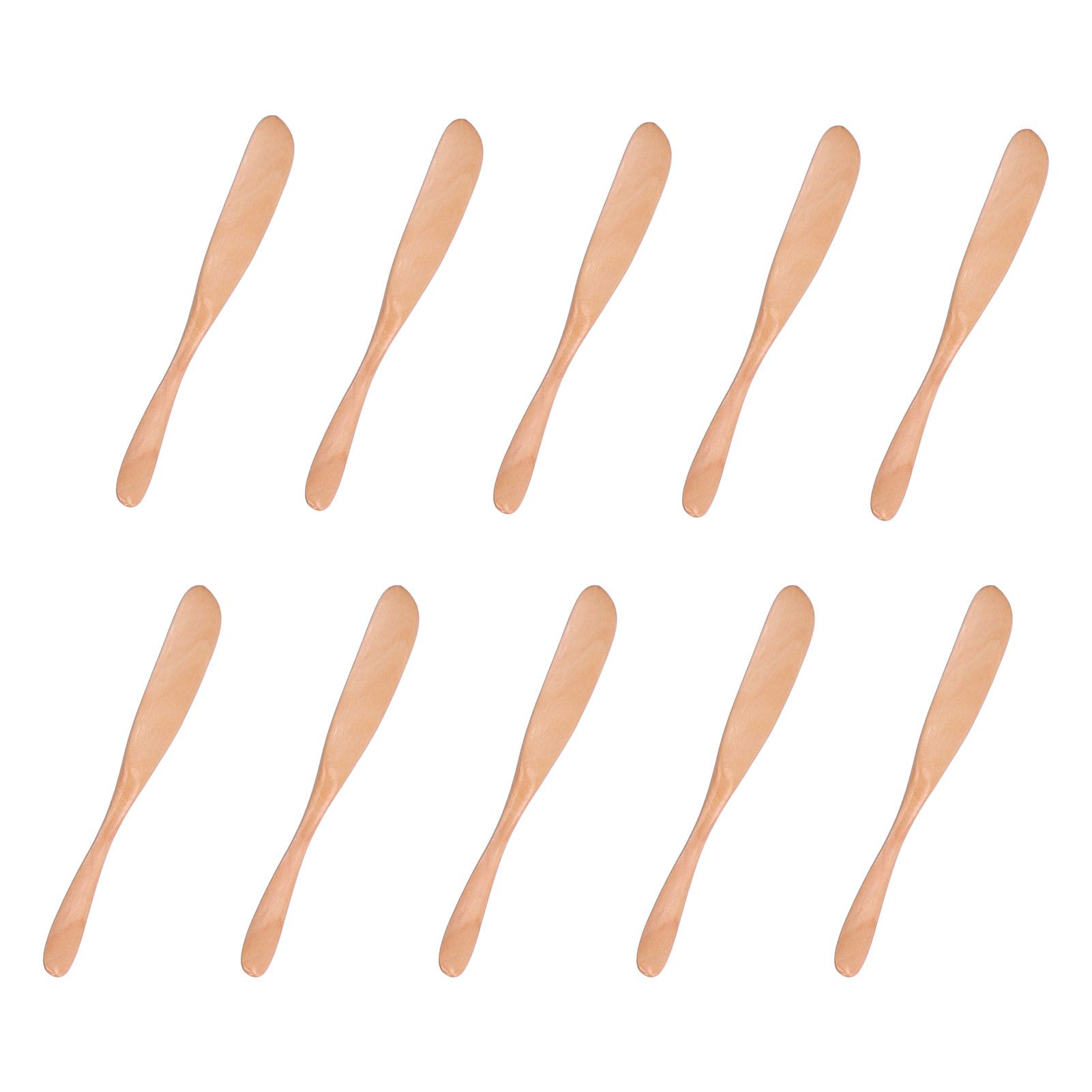 10pcs Wooden Dinner Knife Cheese Spreader Cake Knife Reusable Dinnerware view 5