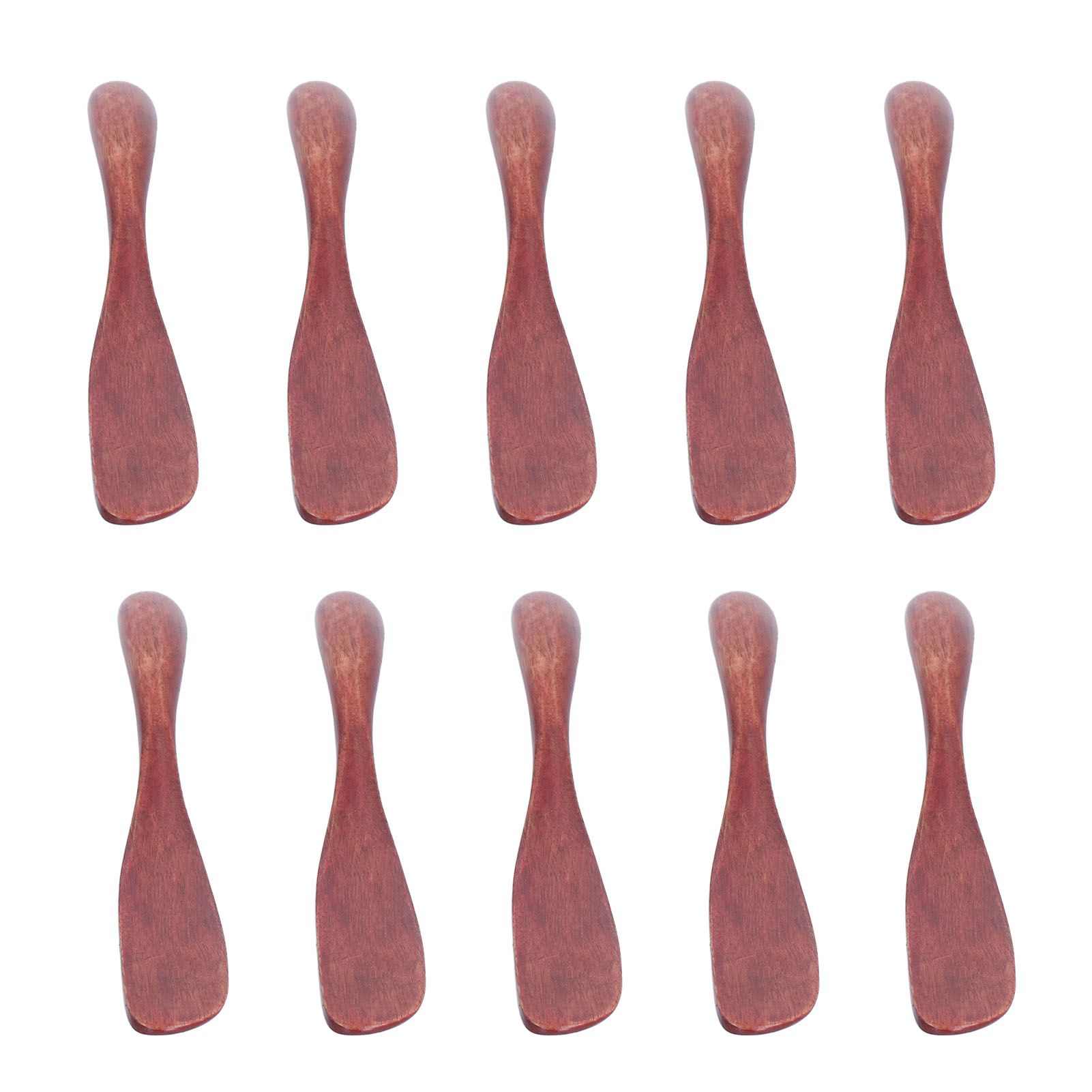 10pcs Wooden Dinner Knife Cheese Spreader Cake Knife Reusable Dinnerware