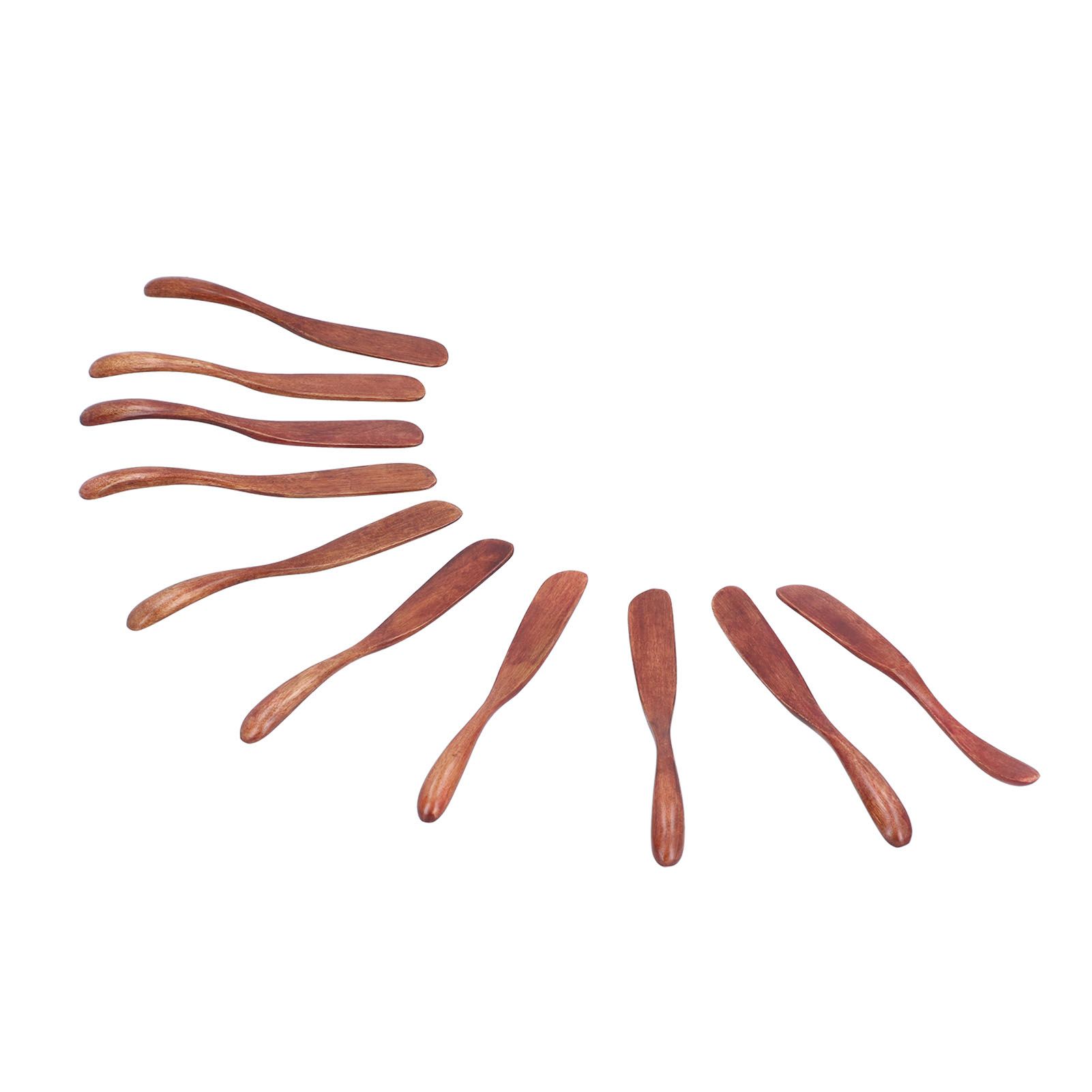 10pcs Wooden Dinner Knife Cheese Spreader Cake Knife Reusable Dinnerware view 7