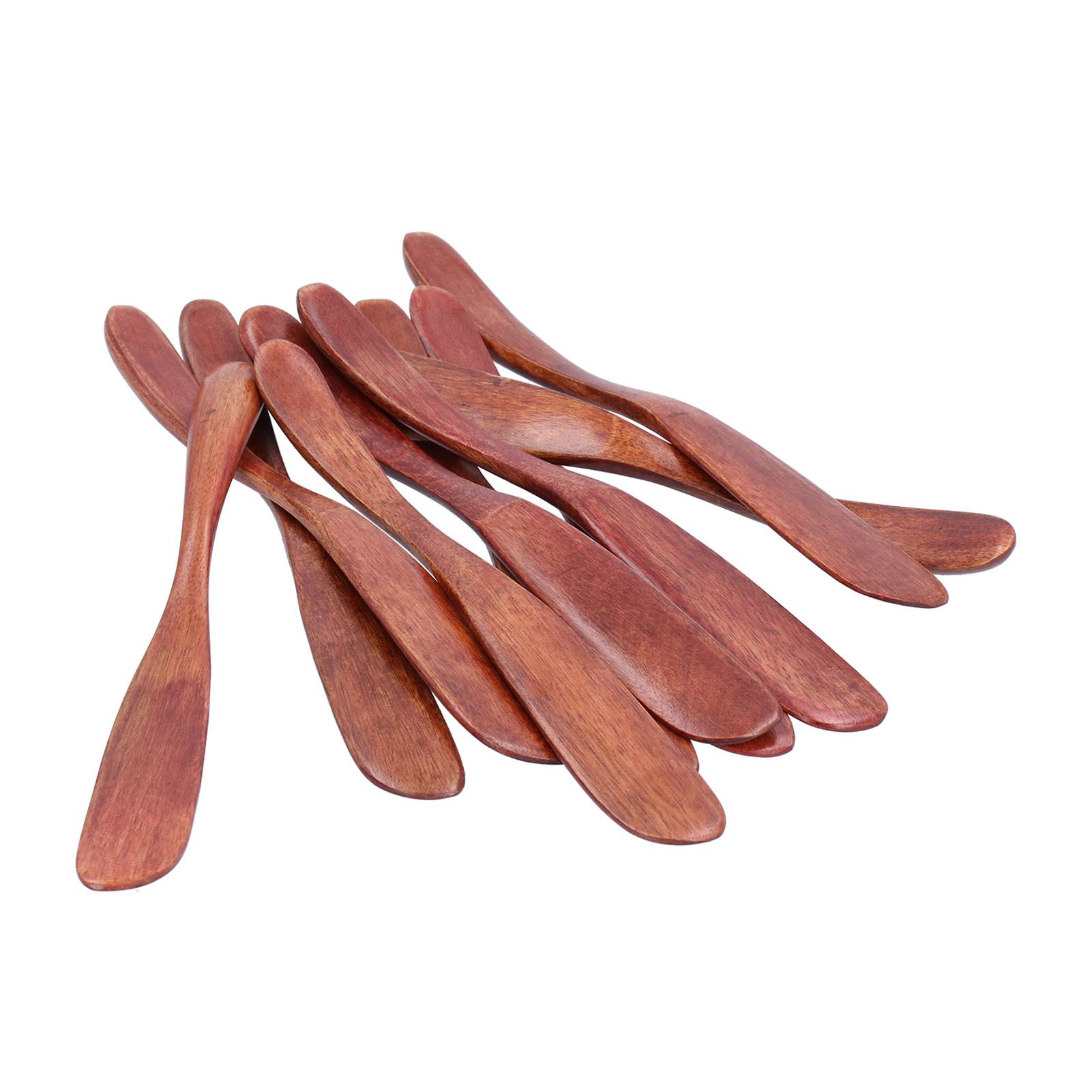10pcs Wooden Dinner Knife Cheese Spreader Cake Knife Reusable Dinnerware view 10