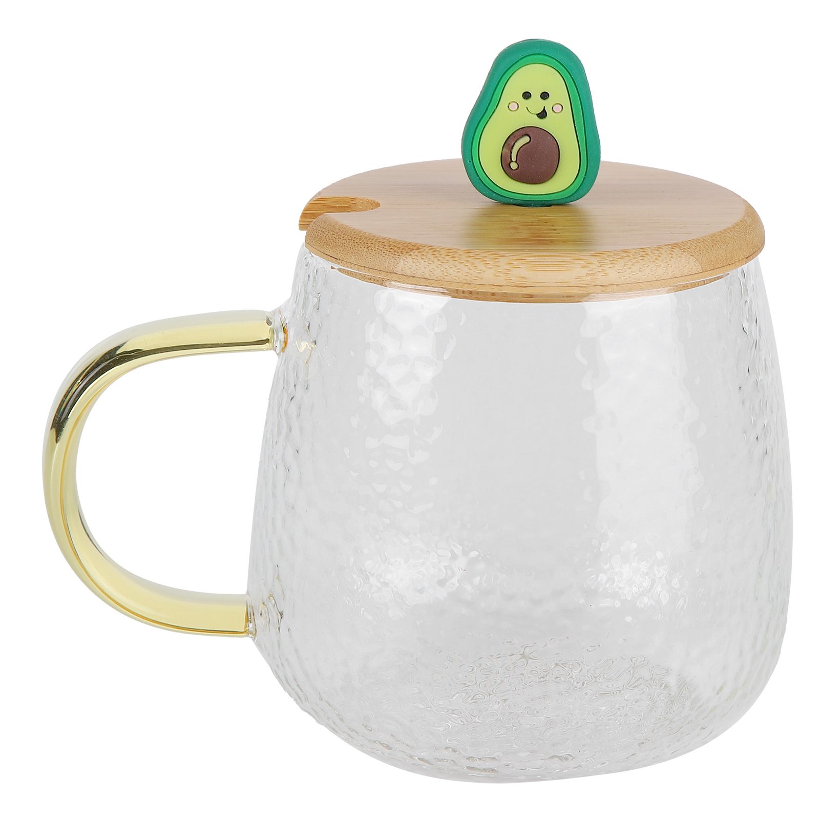 400ml Cute High Borosilicate Glass Cup HeatResistant Mug with Stainless Steel view 6
