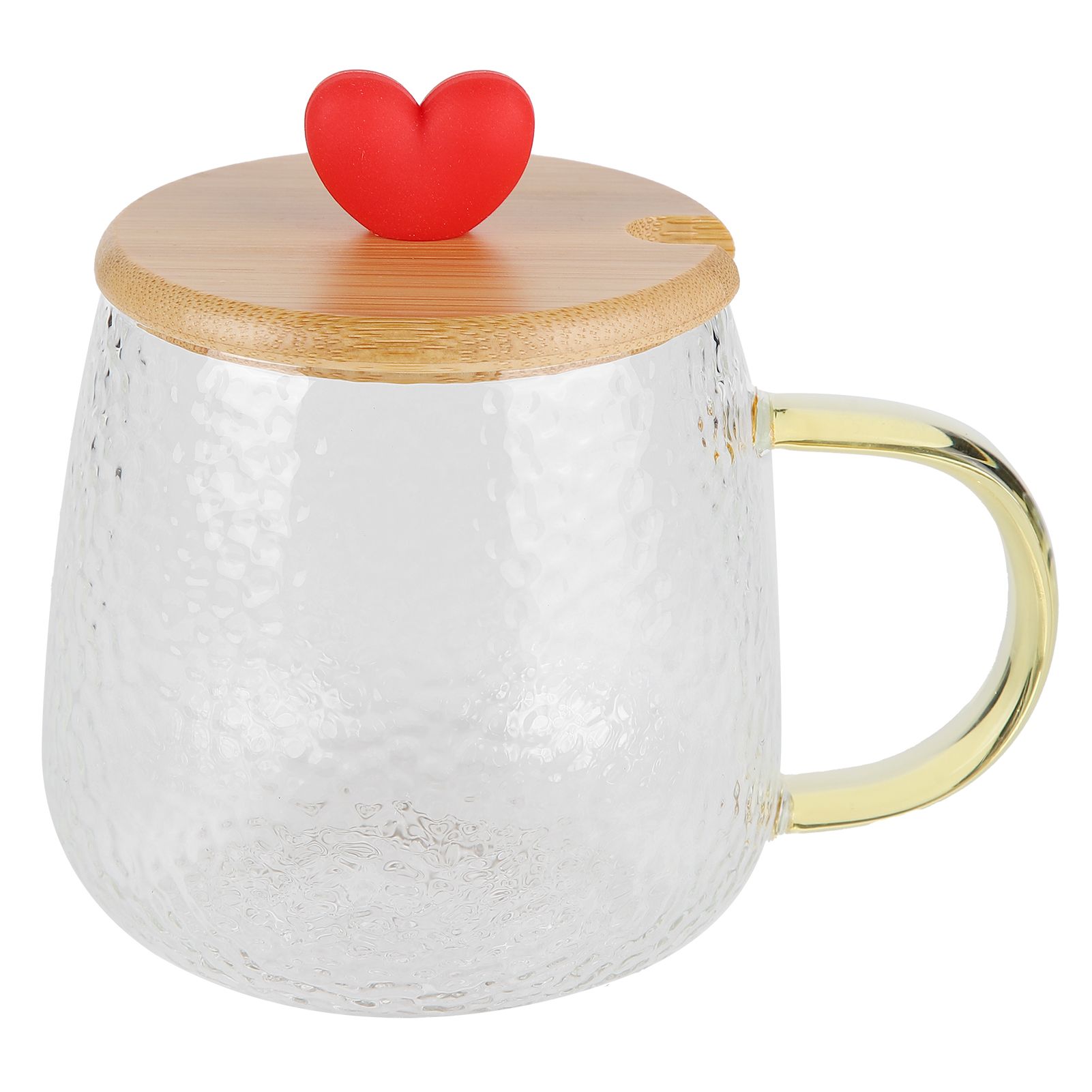 400ml Cute High Borosilicate Glass Cup HeatResistant Mug with Stainless Steel view 2