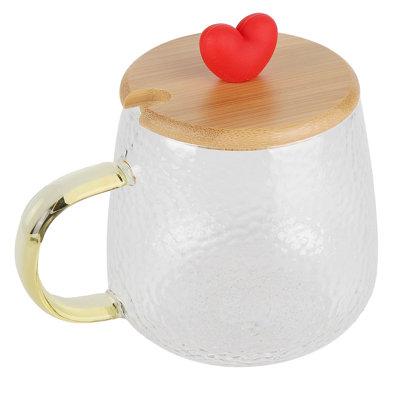 400ml Cute High Borosilicate Glass Cup HeatResistant Mug with Stainless Steel view 4
