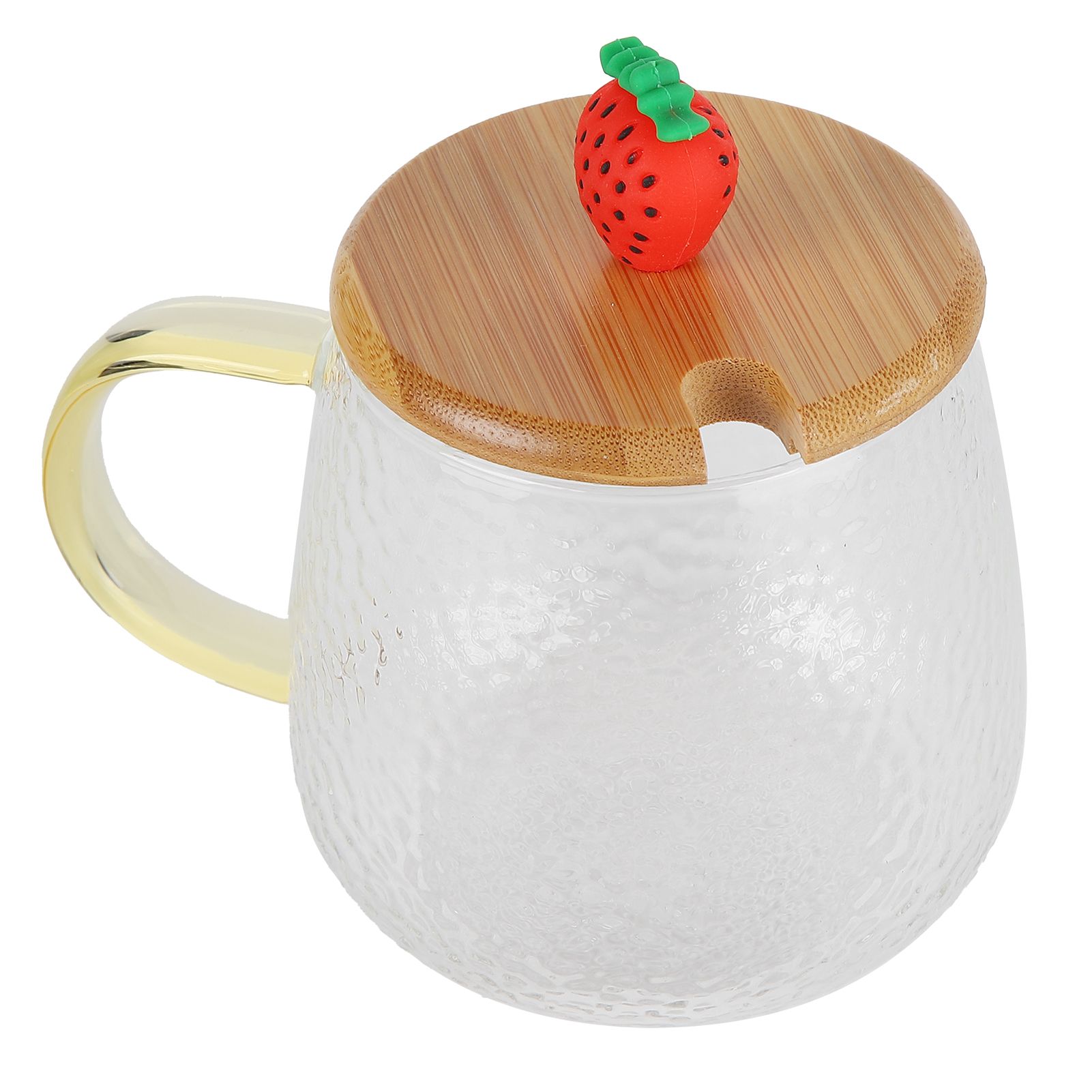 400ml Cute High Borosilicate Glass Cup HeatResistant Mug with Stainless Steel view 9