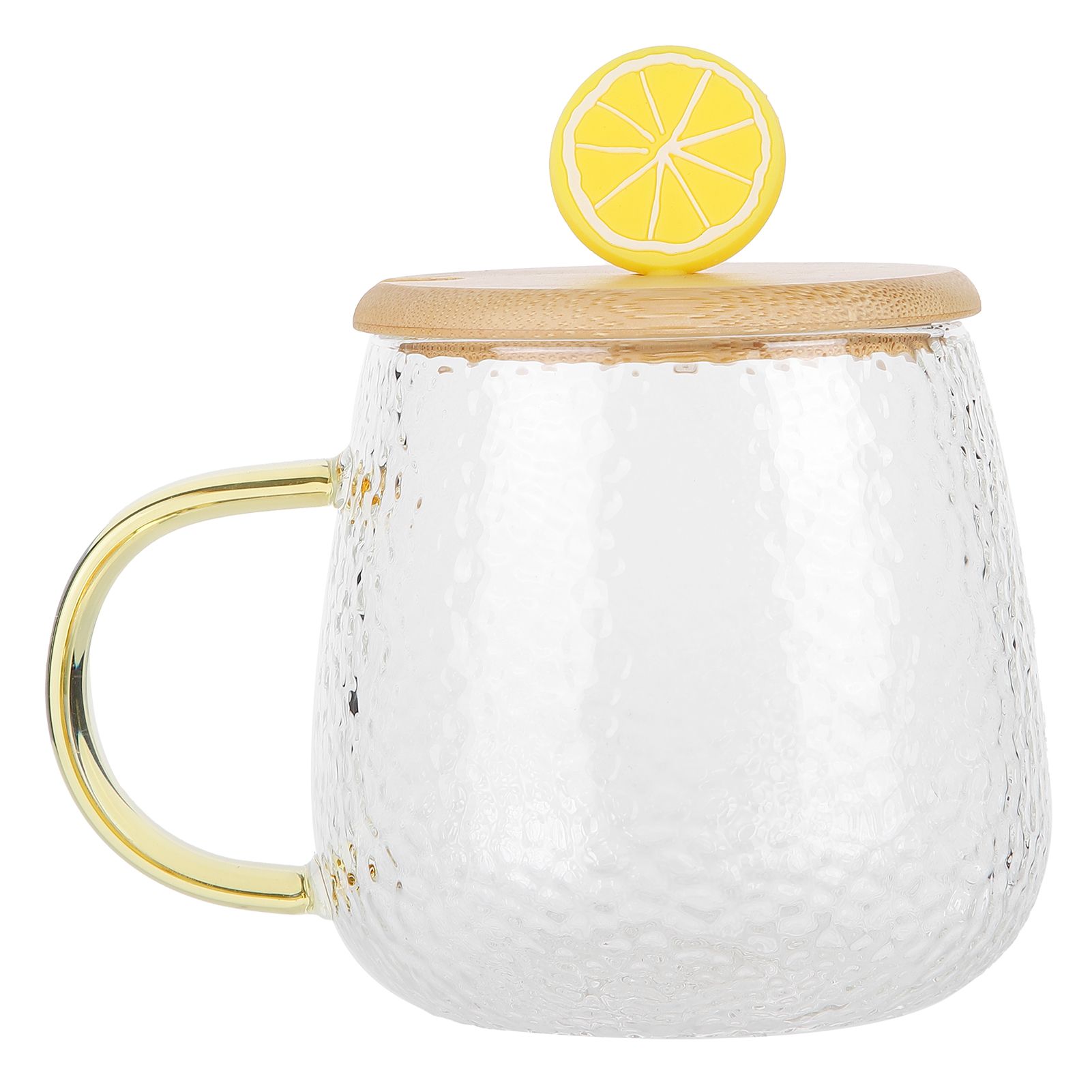 400ml Cute High Borosilicate Glass Cup HeatResistant Mug with Stainless Steel view 2