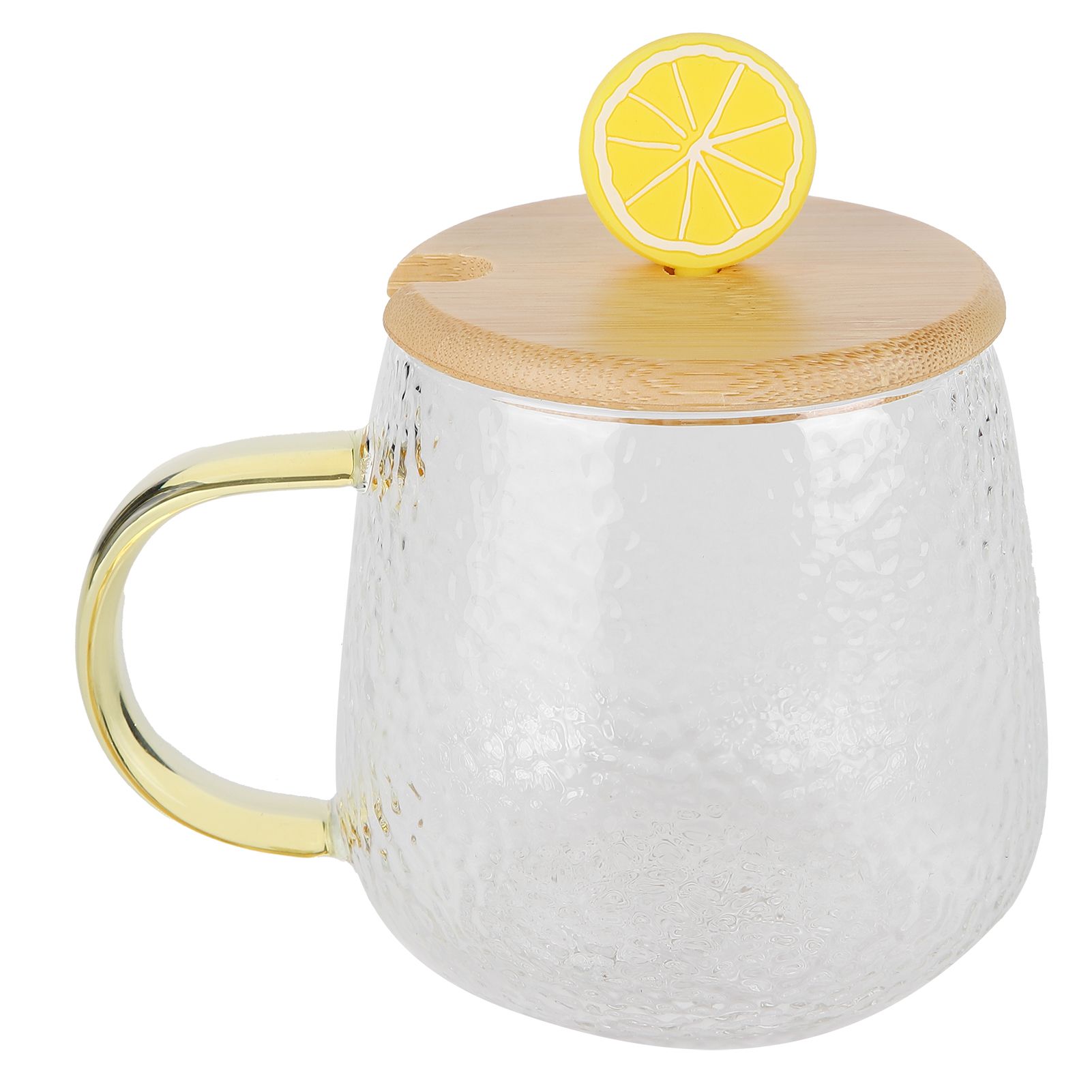 400ml Cute High Borosilicate Glass Cup HeatResistant Mug with Stainless Steel view 4