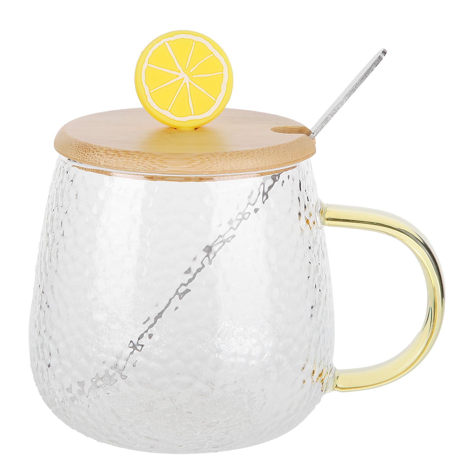 400ml Cute High Borosilicate Glass Cup HeatResistant Mug with Stainless Steel view 9