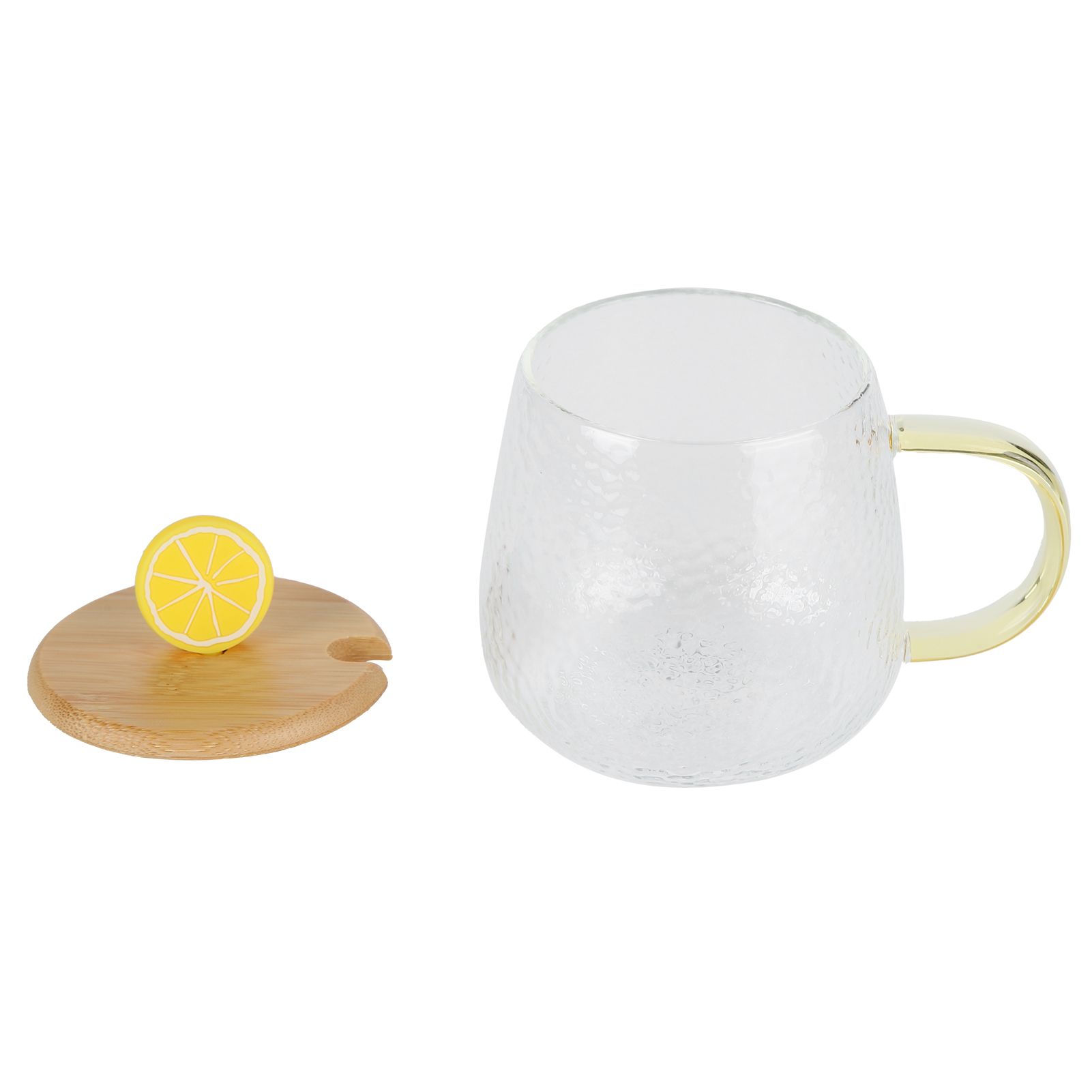 400ml Cute High Borosilicate Glass Cup HeatResistant Mug with Stainless Steel view 10