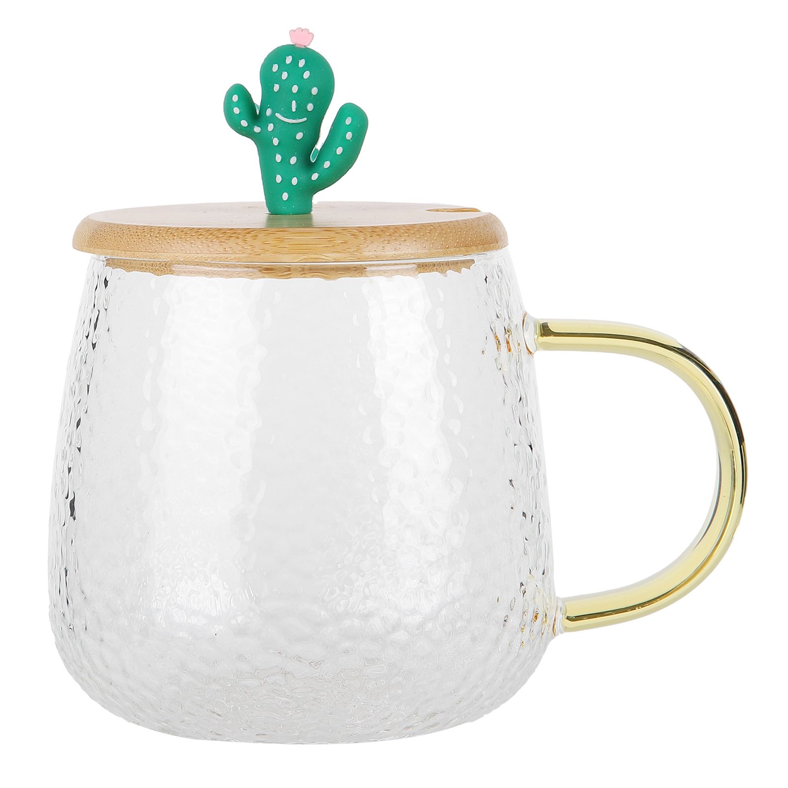 400ml Cute High Borosilicate Glass Cup HeatResistant Mug with Stainless Steel view 6
