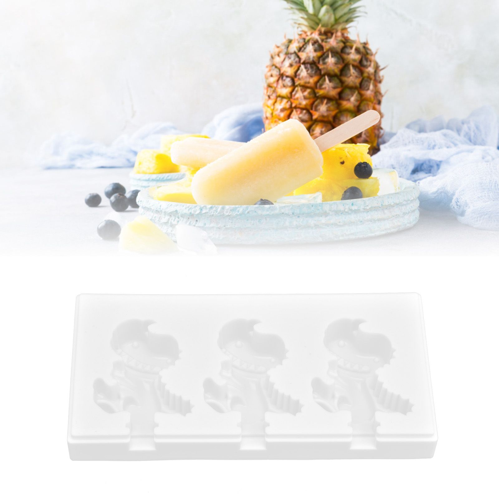 Multi Grid Silicone Ice Bar Mold Heat Resistant Ice Cream Making Mold Kitchen view 12