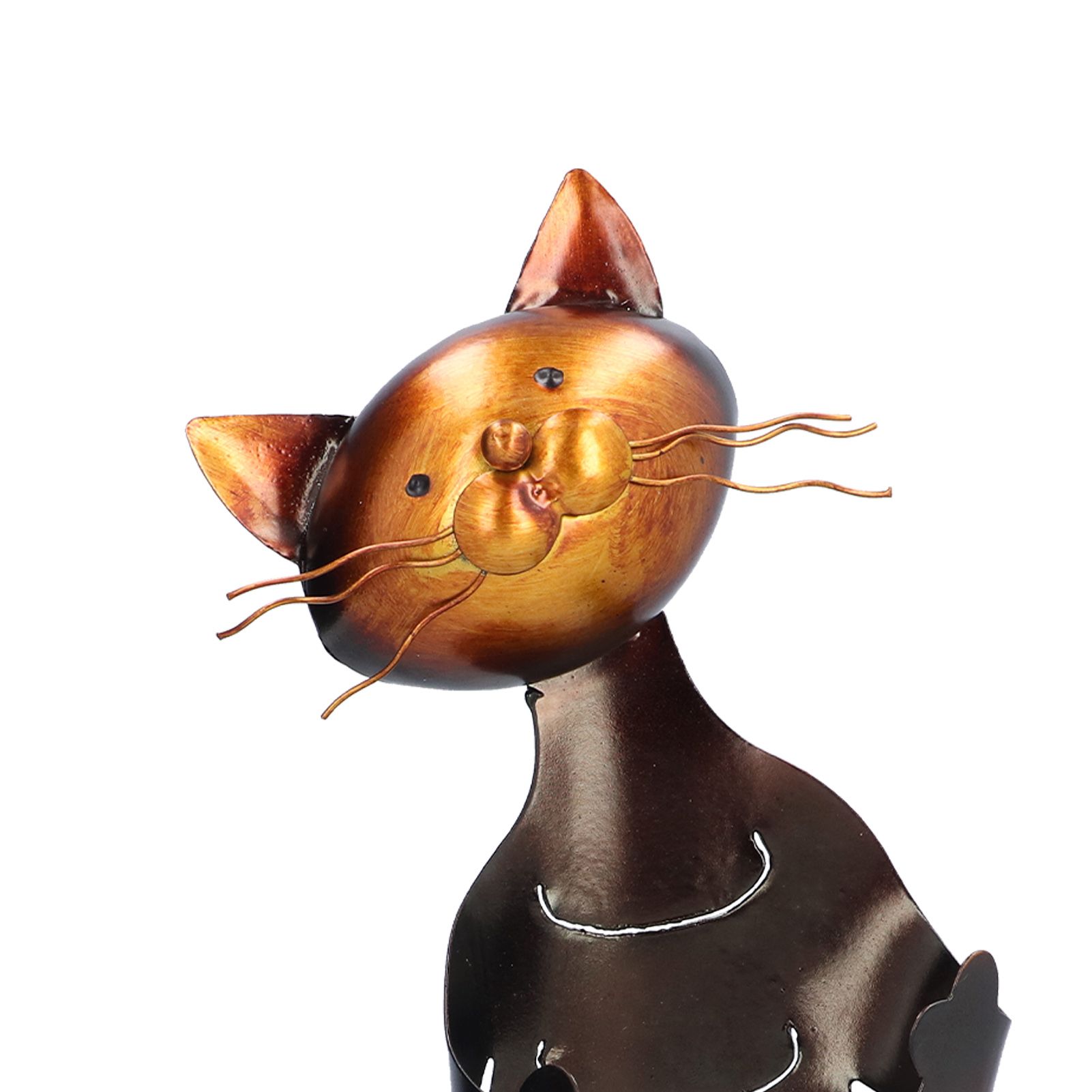 Cat Shaped Wine Rack Metal Sculpture Shelf Practical Sculpture Home Decoration view 13