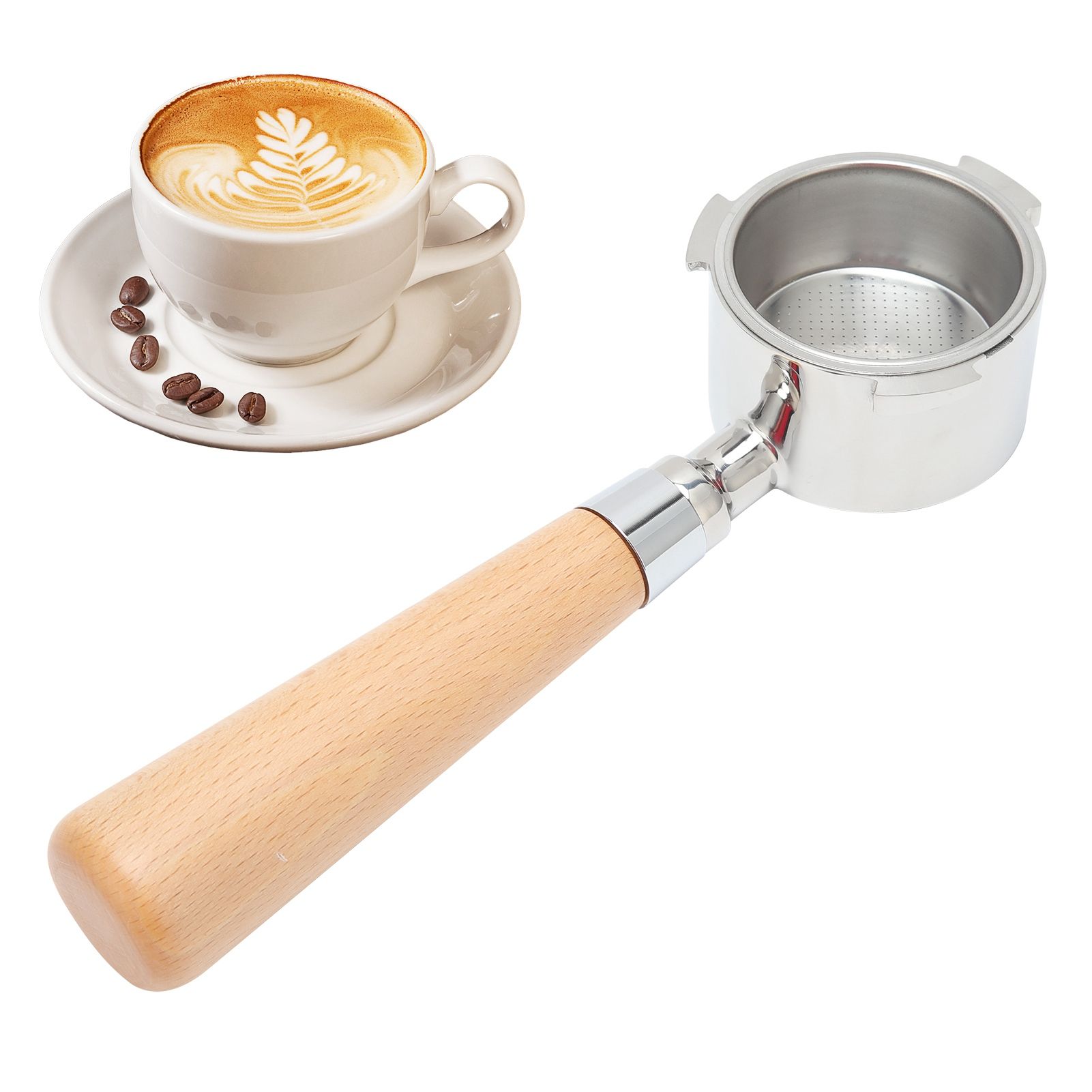 3 Ear Coffee Bottomless Portafilter Coffee Machine Handle Filter Holder for view 11