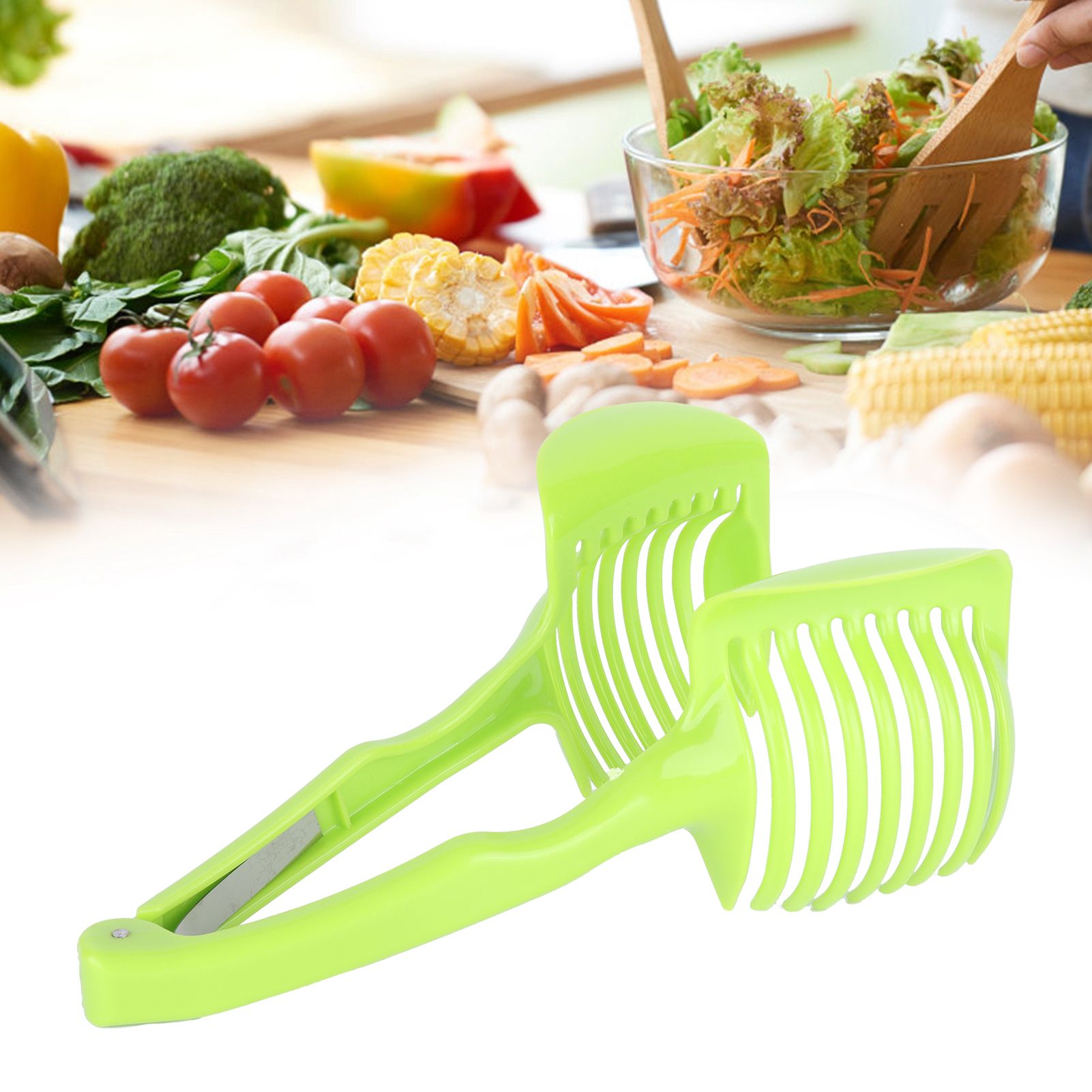 Food Slicing Assistant Handheld Onion Holder Potato Tomato Vegetable Fruit view 11