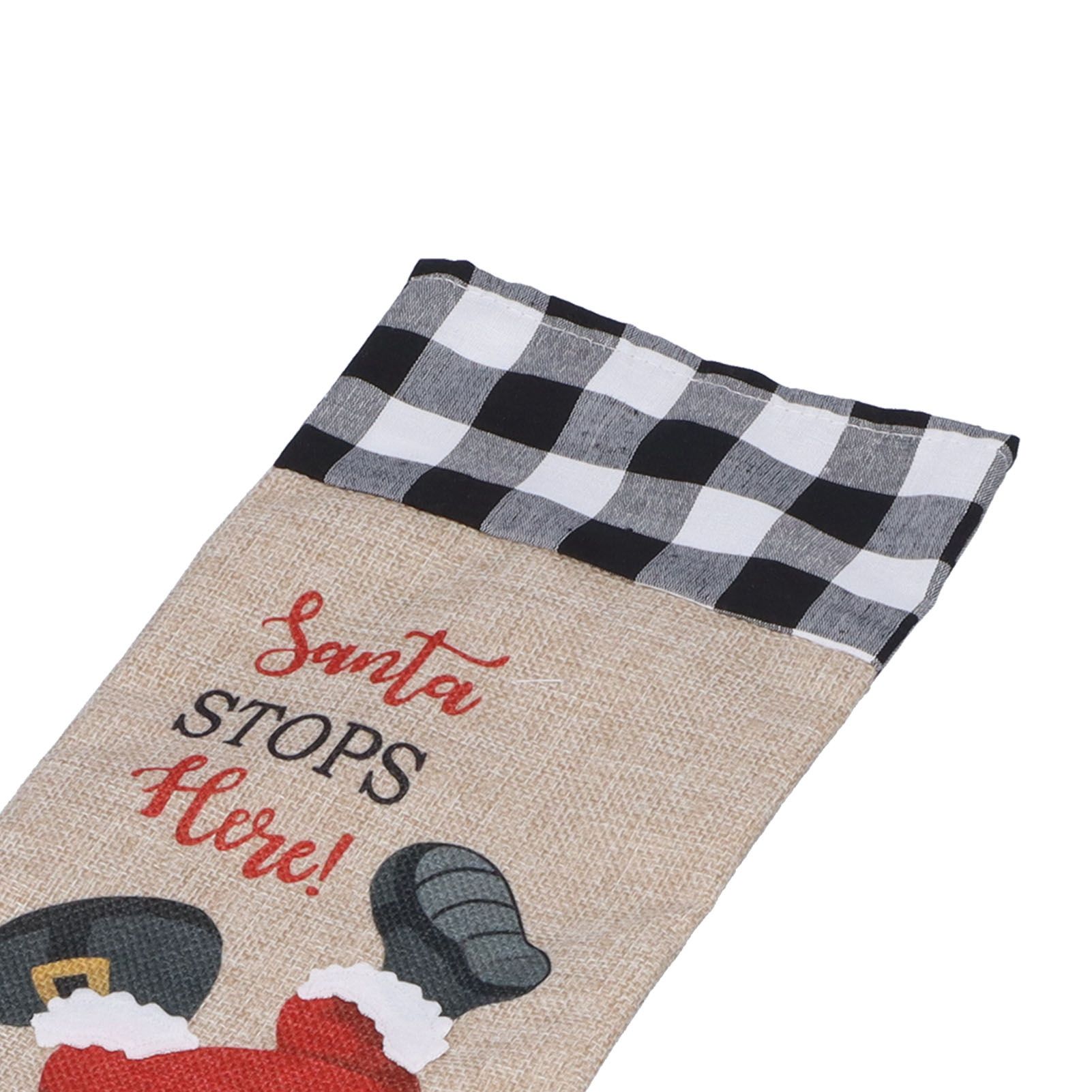 Christmas Santa Grid Design Champagne Bottle Cover Bag Sleeve Christmas Gifts view 13