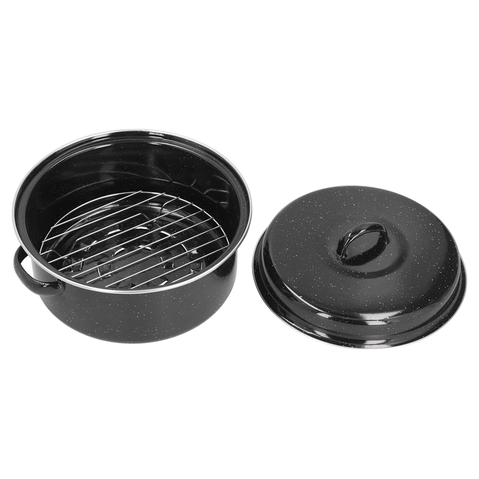 Oval Roaster Enamel Oval Roaster Excellent Heating for Barbucue and Sweet view 7