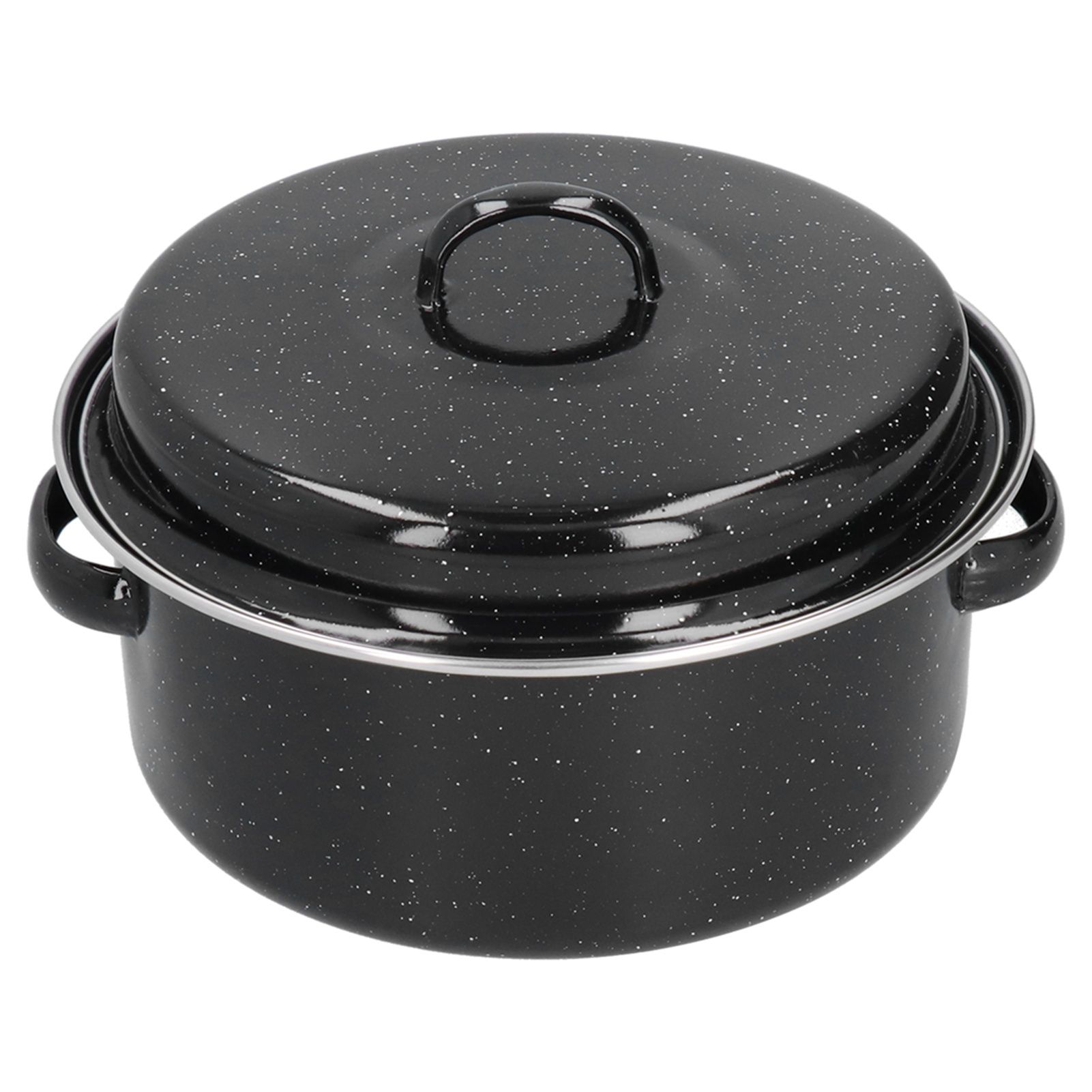 Oval Roaster Enamel Oval Roaster Excellent Heating for Barbucue and Sweet view 8