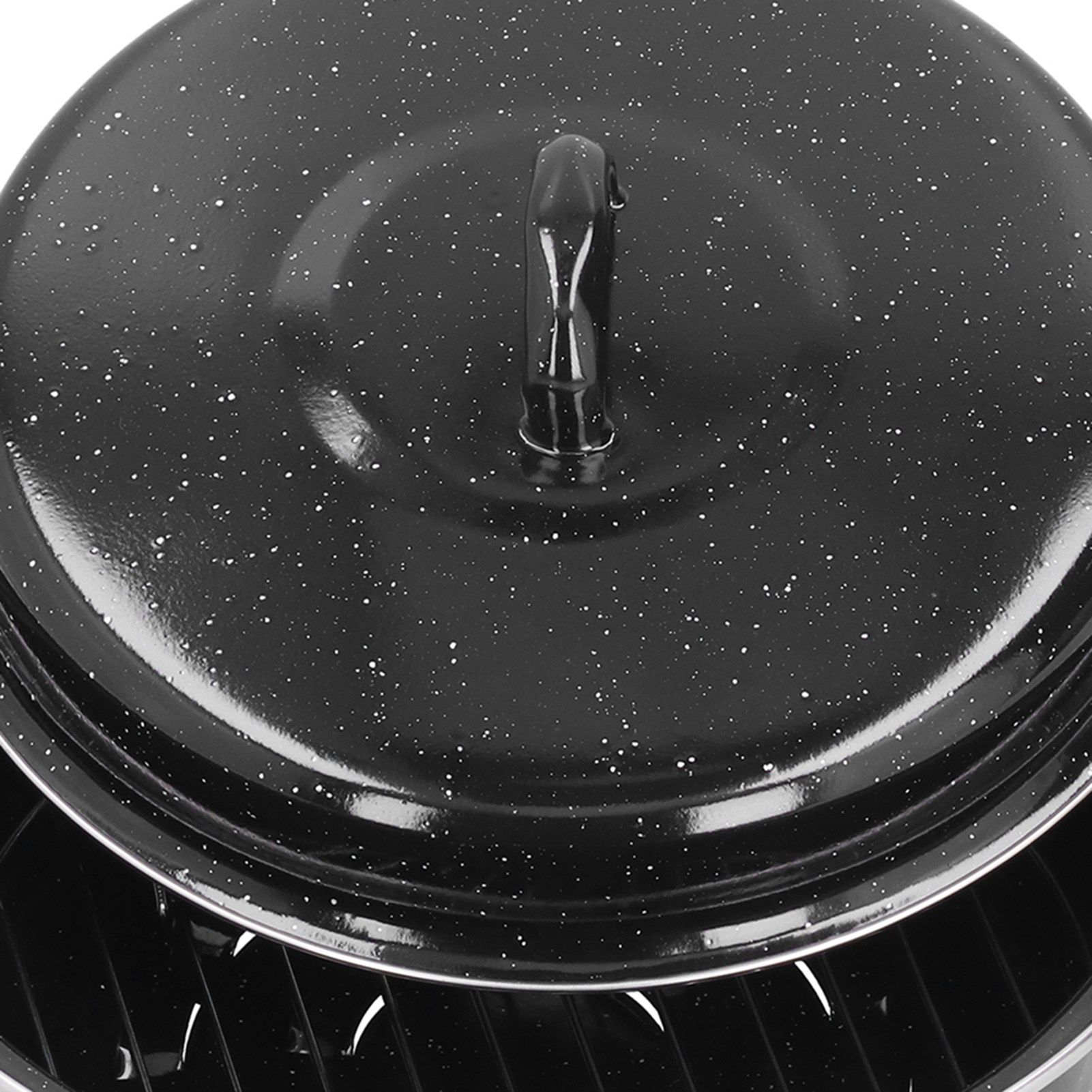Oval Roaster Enamel Oval Roaster Excellent Heating for Barbucue and Sweet view 13