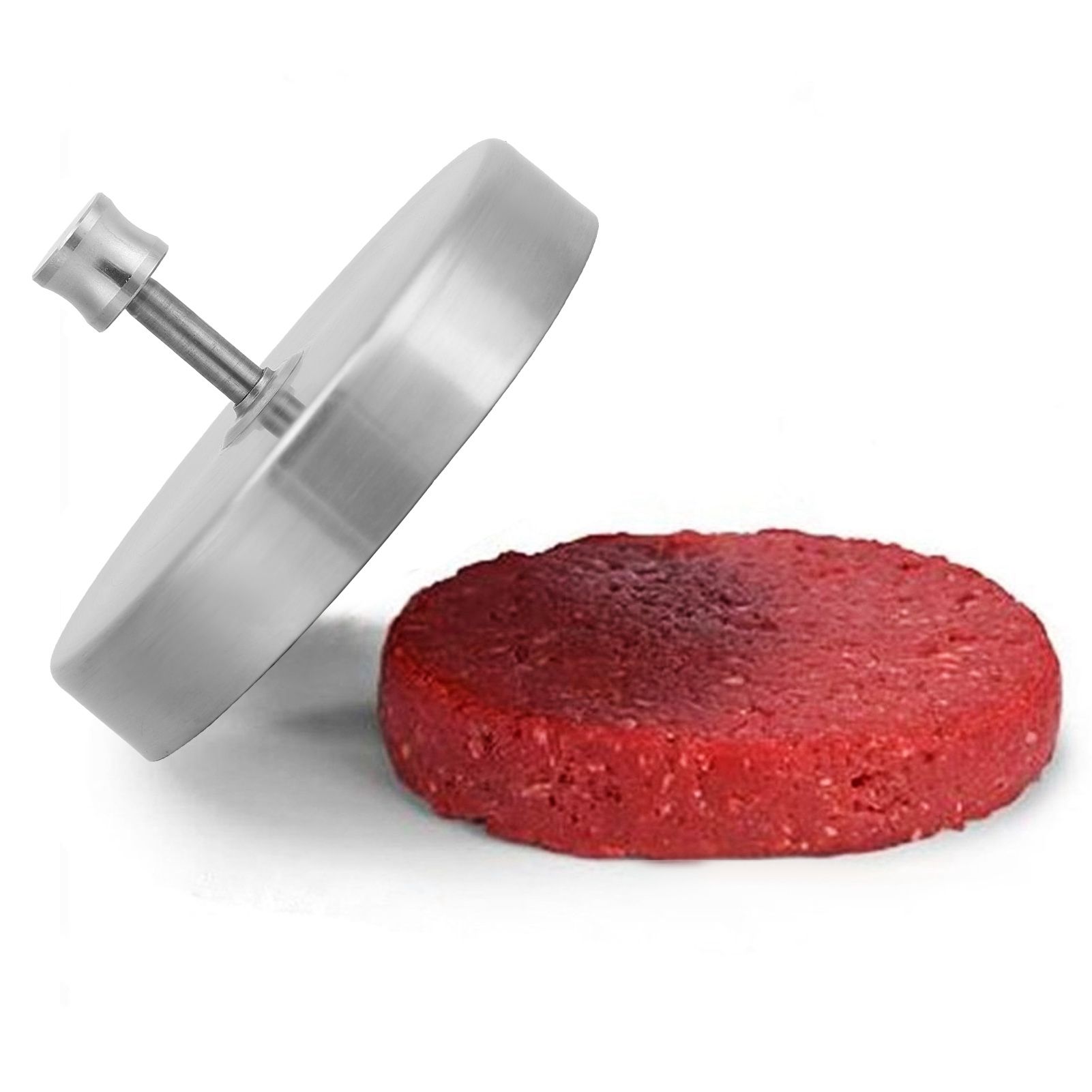 Hamburger Press Stainless Steel Safe Nontoxic Adjustable Handle Burger Mold view 11