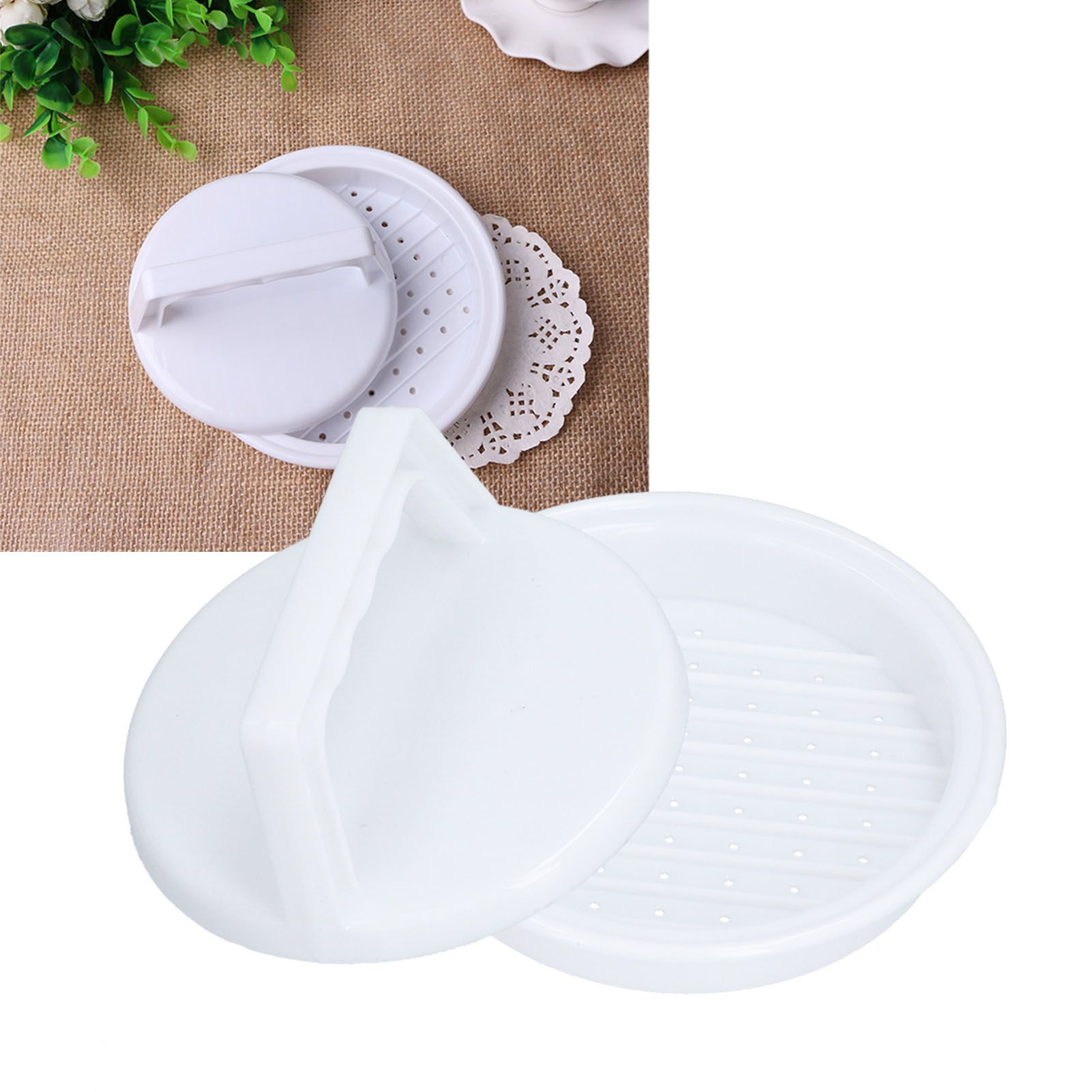 Burger Press Multifunctional Safe Nontoxic Hamburger Maker Mold Kit for Making view 11